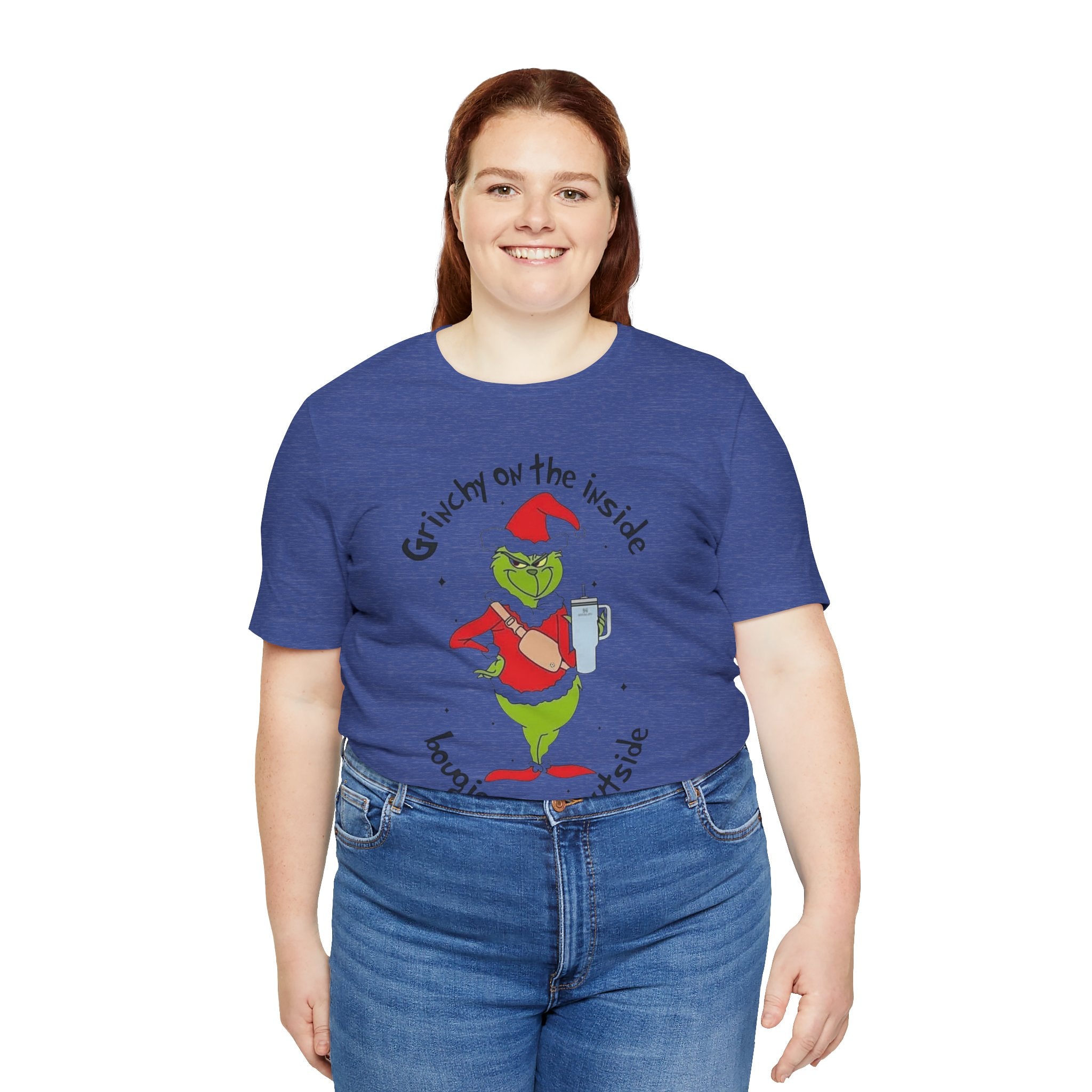 Grinch-Inspired Holiday Tee: 'Grinchy on the Inside, Boogie on the Outside'