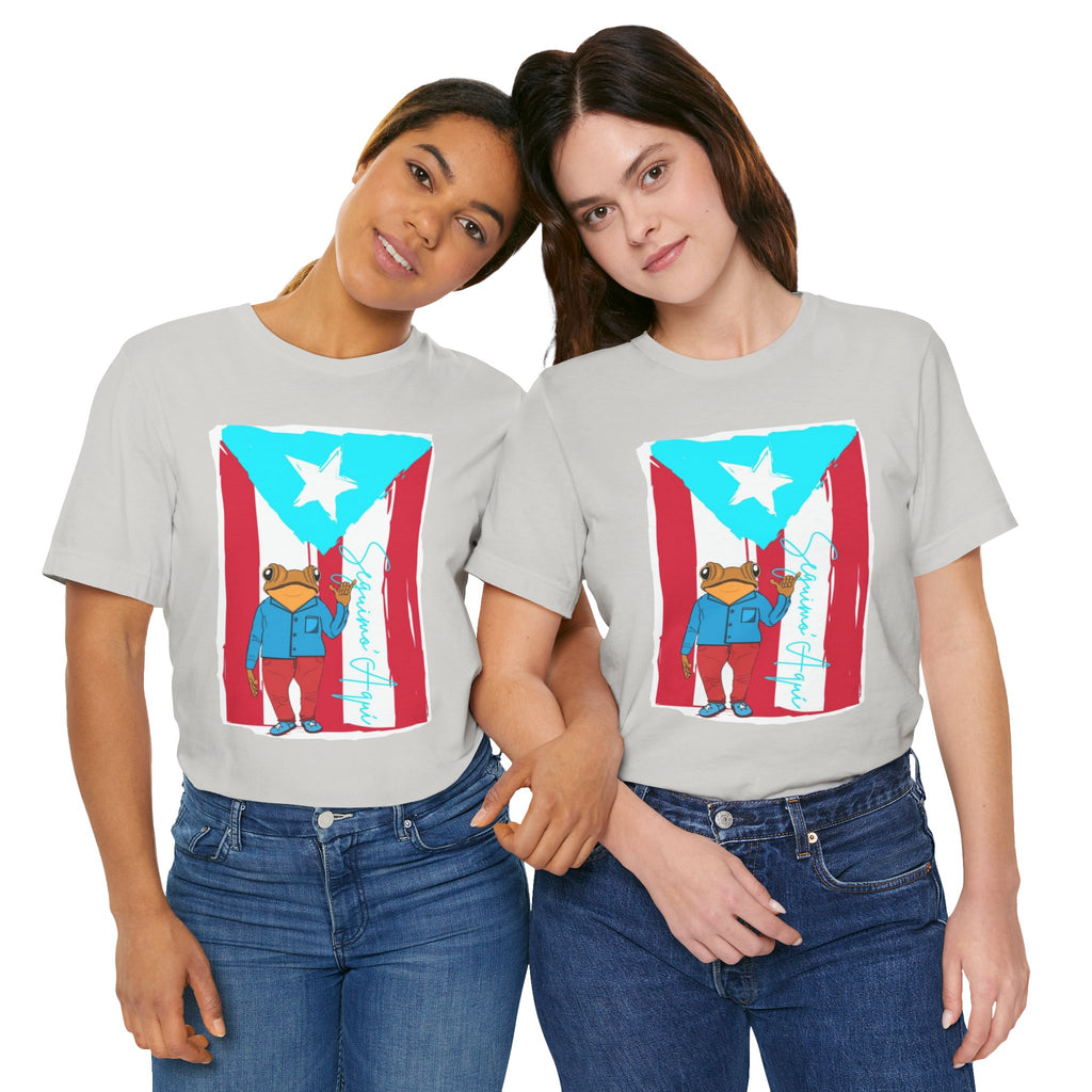 Puerto Rican Coqui Flag T‑Shirt  Boricua Pride Tee