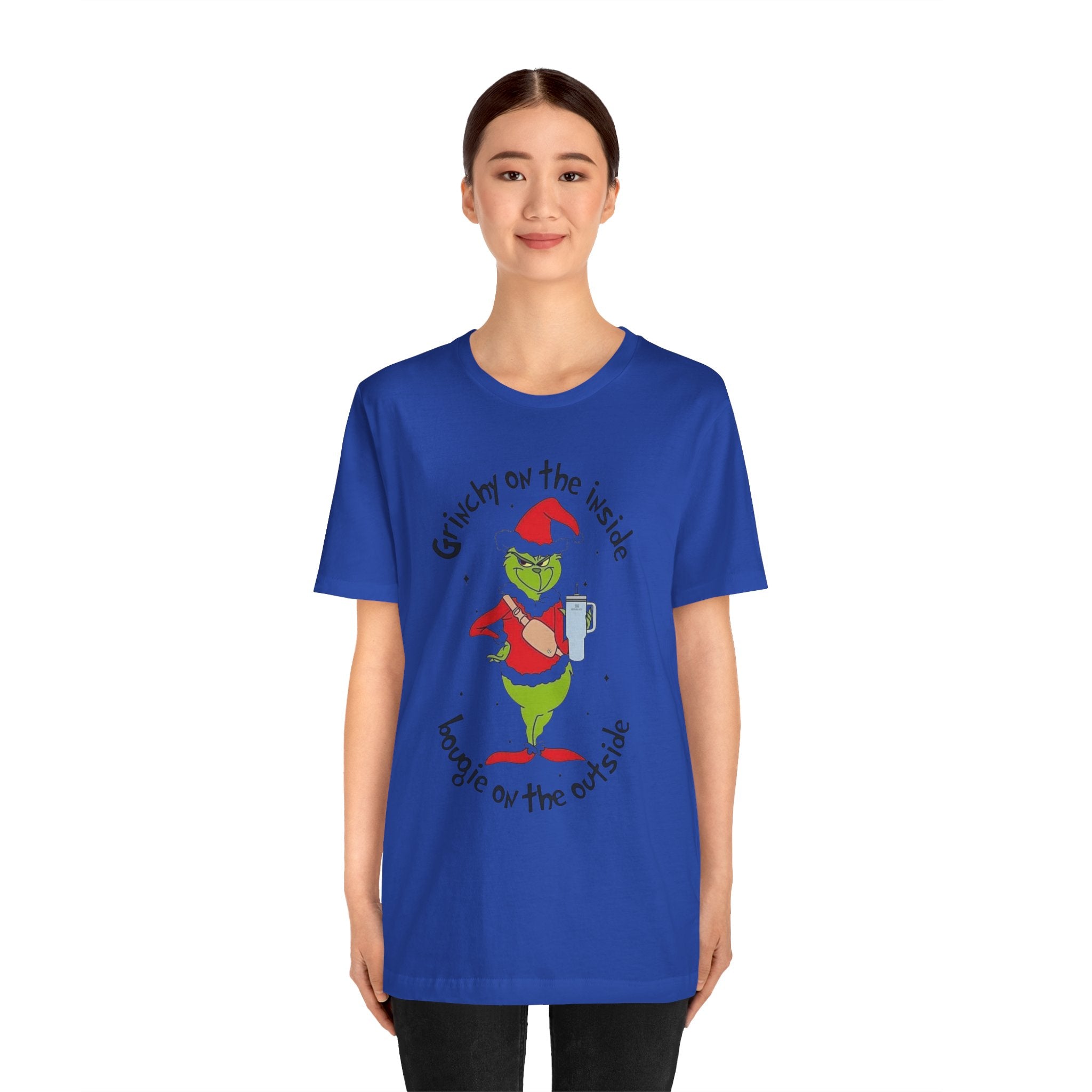 Grinch-Inspired Holiday Tee: 'Grinchy on the Inside, Boogie on the Outside'