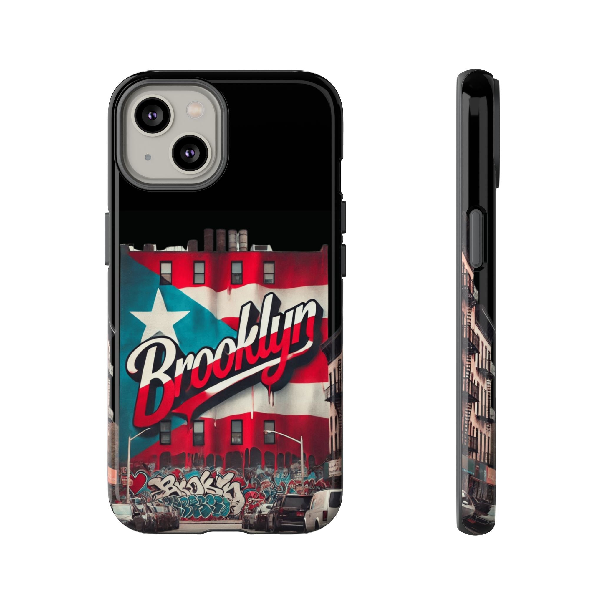 Brooklyn Street Art Phone Case  Urban Graffiti Protective Cover