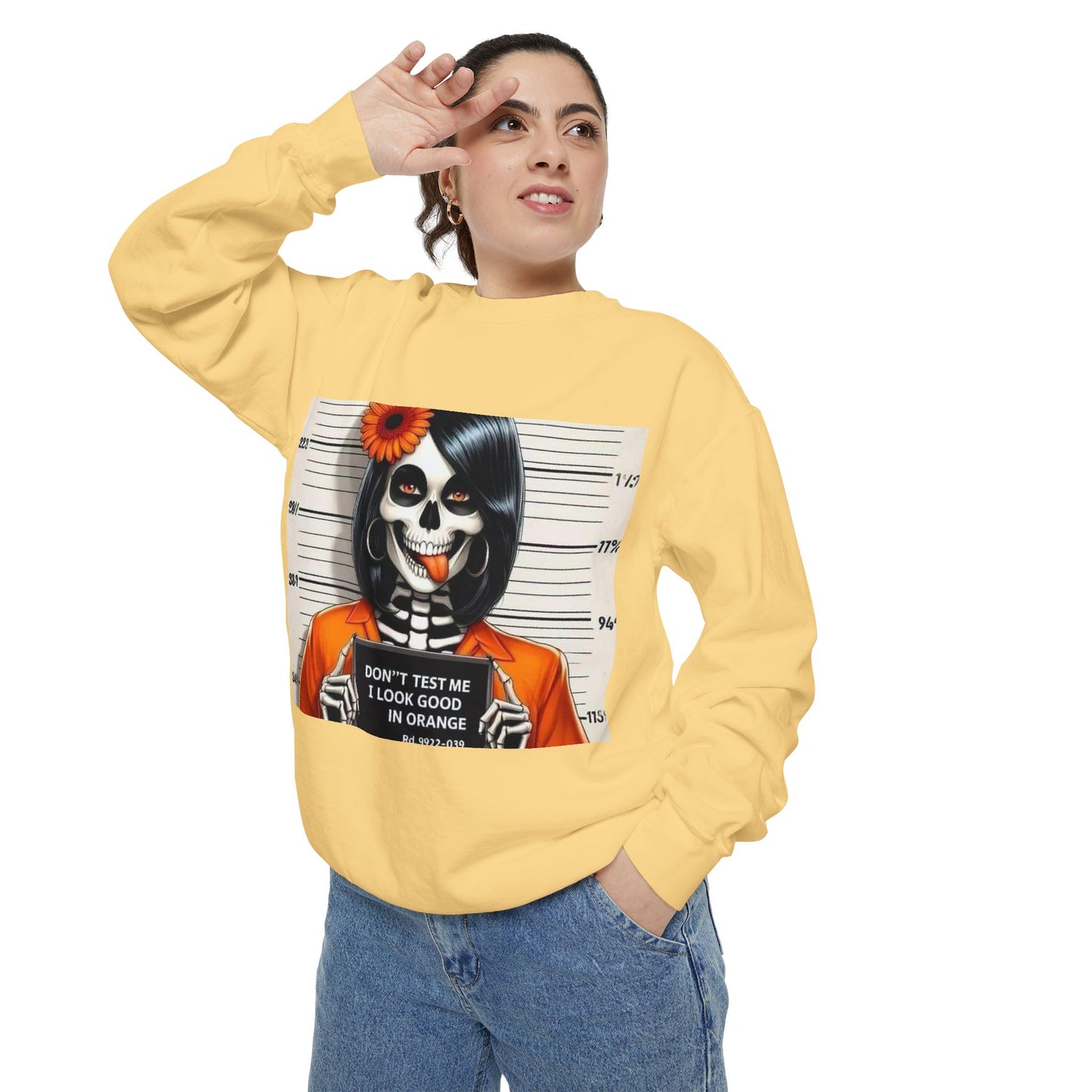 “Too Cool to Be Cold” Funny Sweater Unisex Skull Sweatshirt with Quote | Cozy Halloween Fashion, Gift for Fall Celebrations,