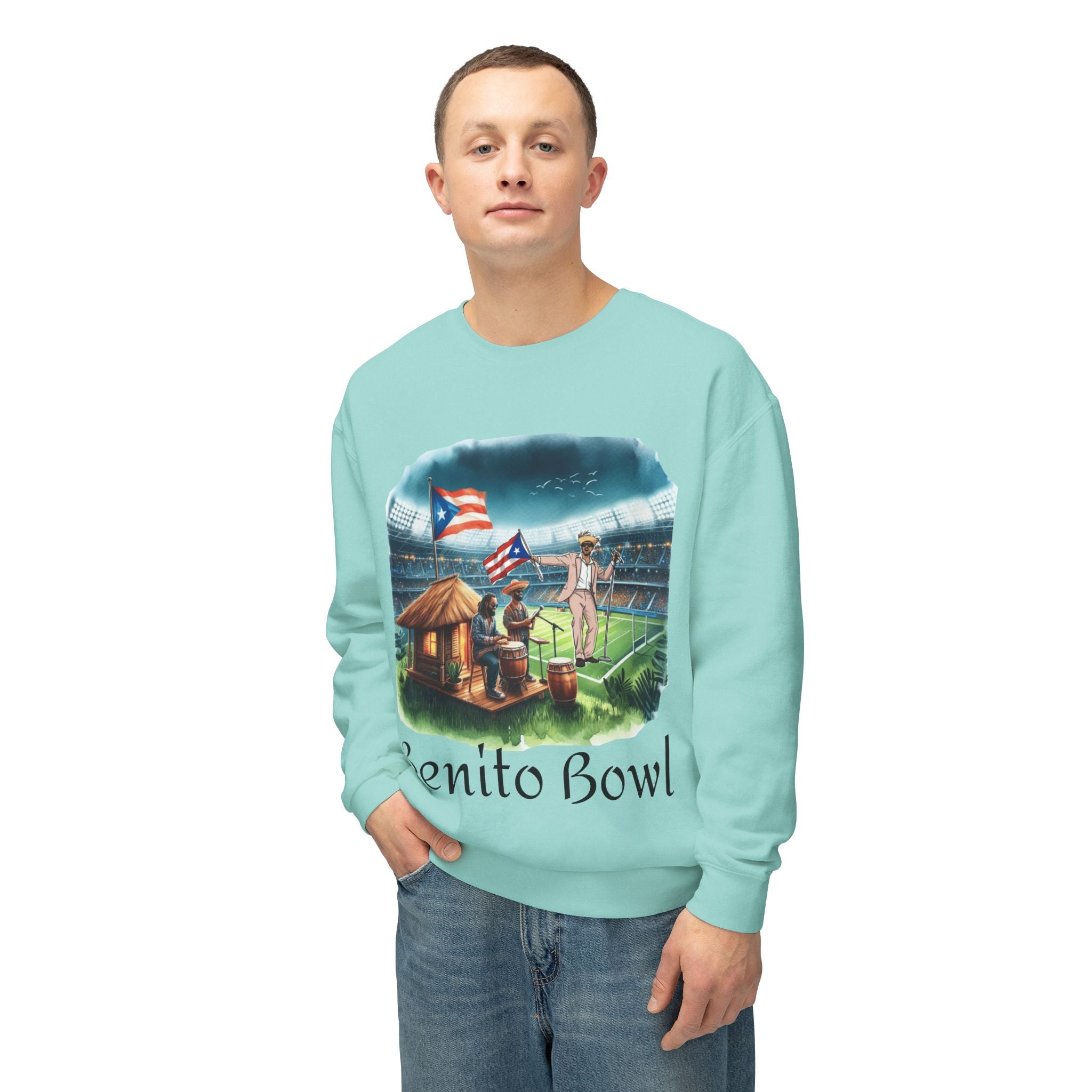 Benito Bowl Sweatshirt  Puerto Rican Tailgate SuperBowl Crewneck