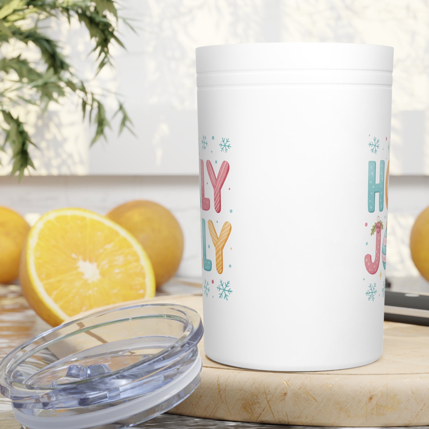 Christmas Design Holiday Cheer Tumbler - 11oz Insulated Drinkware