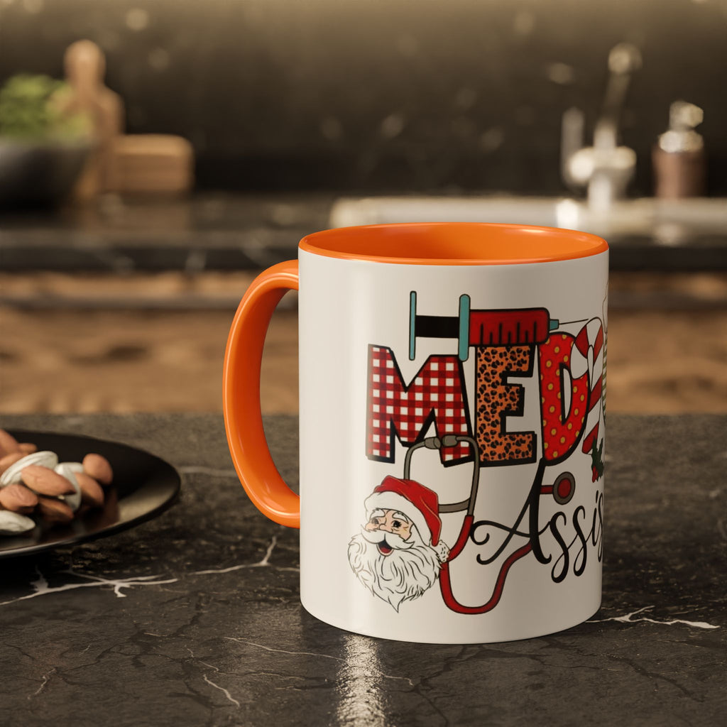 Medical Assistant Christmas Mug — Festive Colorful 11oz/15oz Coffee Cup Medical Christmas Mug