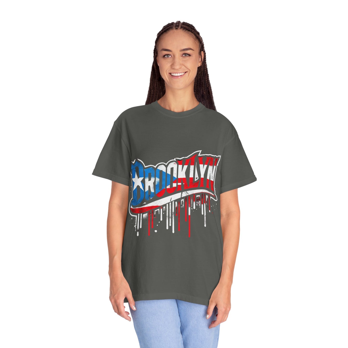 New York Meets Puerto Rico Brooklyn Style Unisex T-Shirt,  Streetwear Fashion