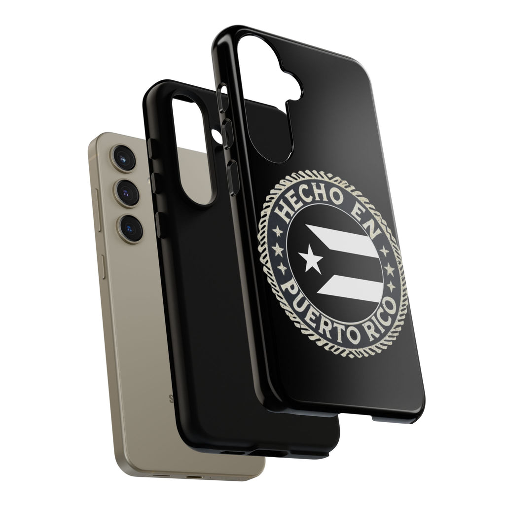 Hecho en Puerto Rico Phone Case  Puerto Rican Flag Emblem Tough Protective Cover
