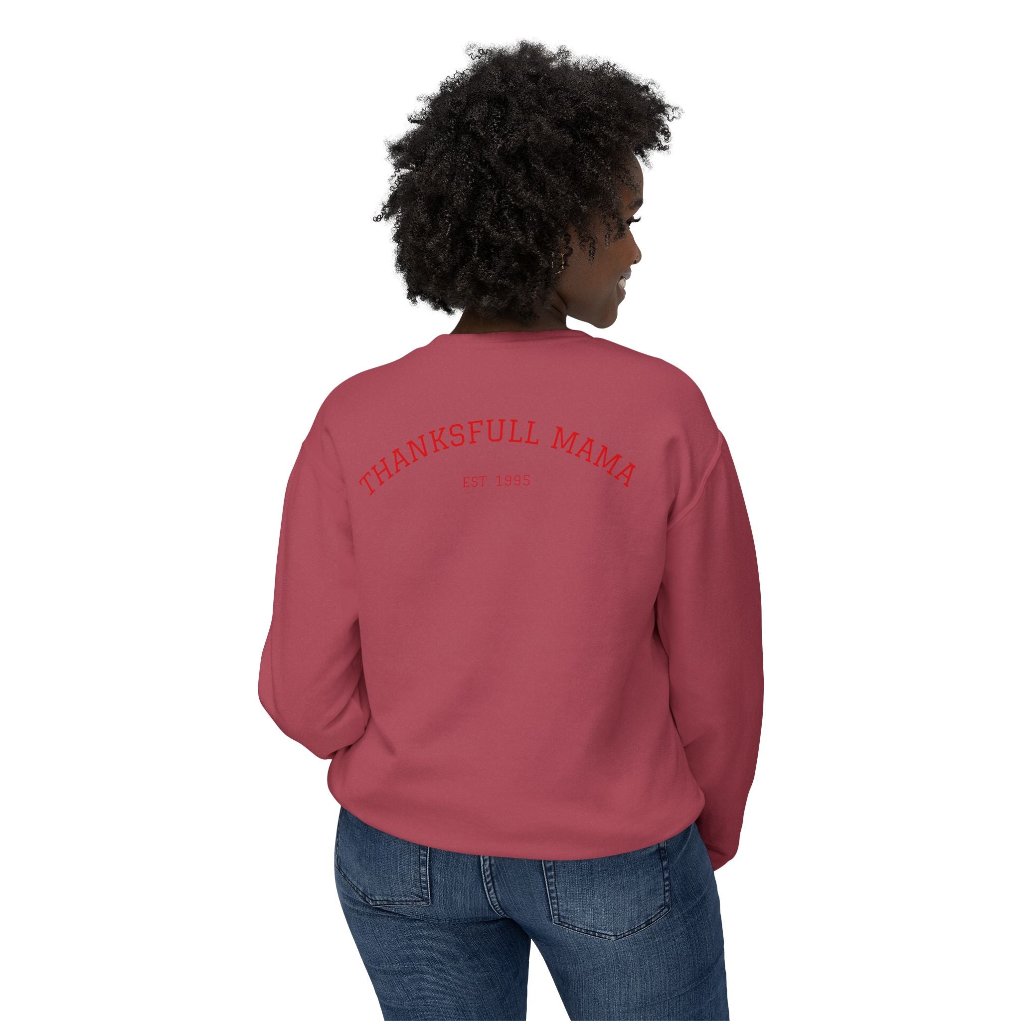 Thanksgiving Mama Sweatshirt  Cute Turkey Face "Thanksgfull Mama" Fall Pullover Fall T-Shirts and Sweatshirts Collection