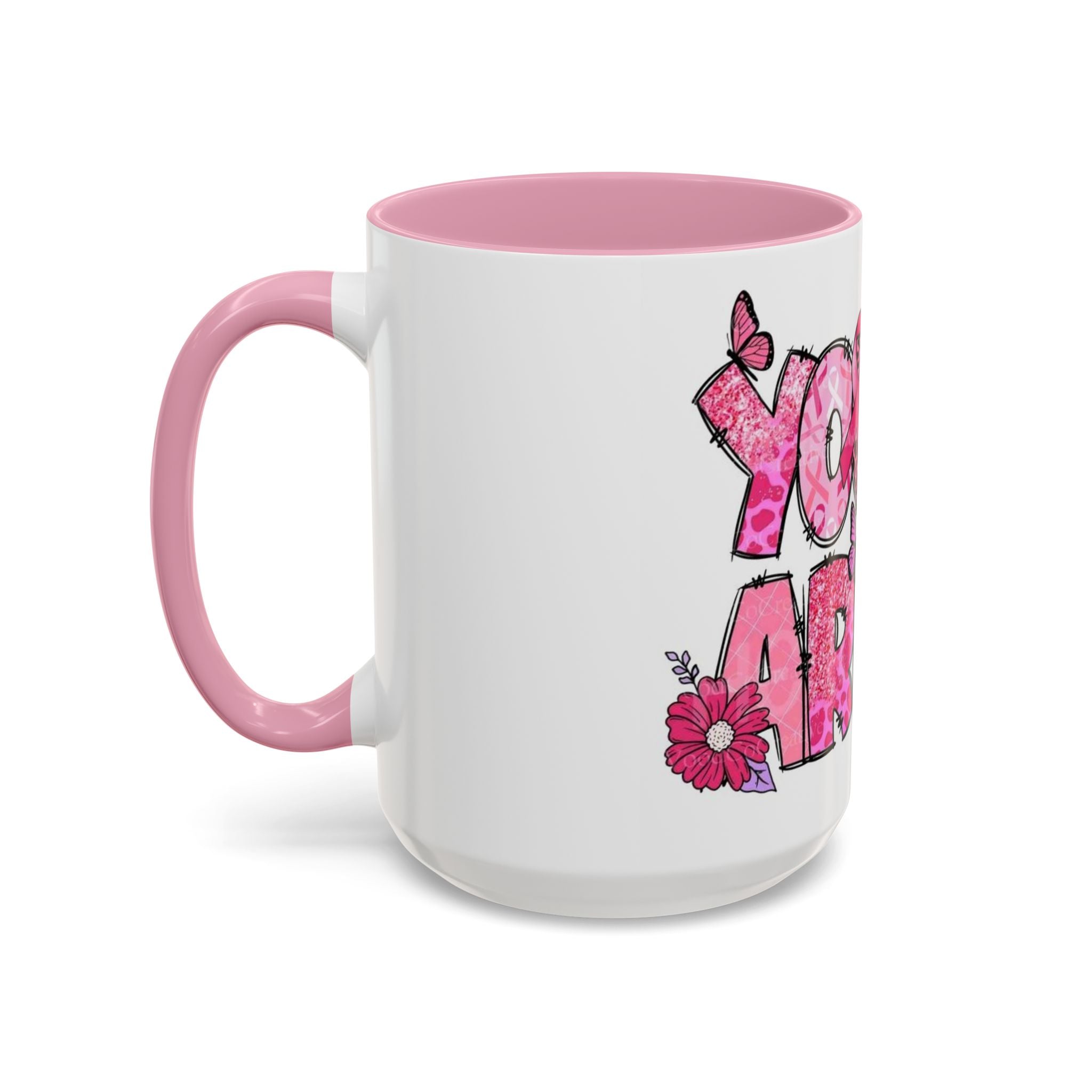Cancer Hope Collection Empowering Inspirational Mug for Breast Cancer Awareness