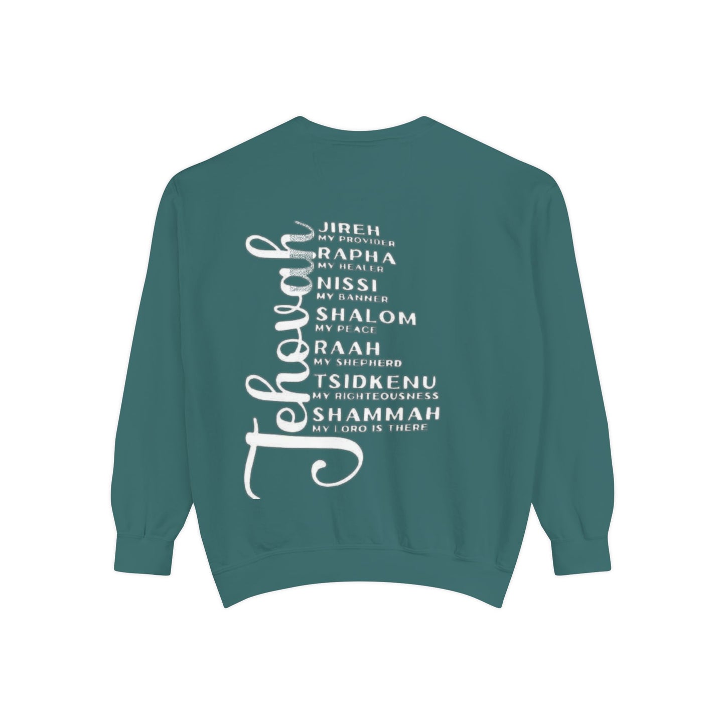 Jehovah Names Sweatshirt  Christian Faith Scriptural Names Pullover
