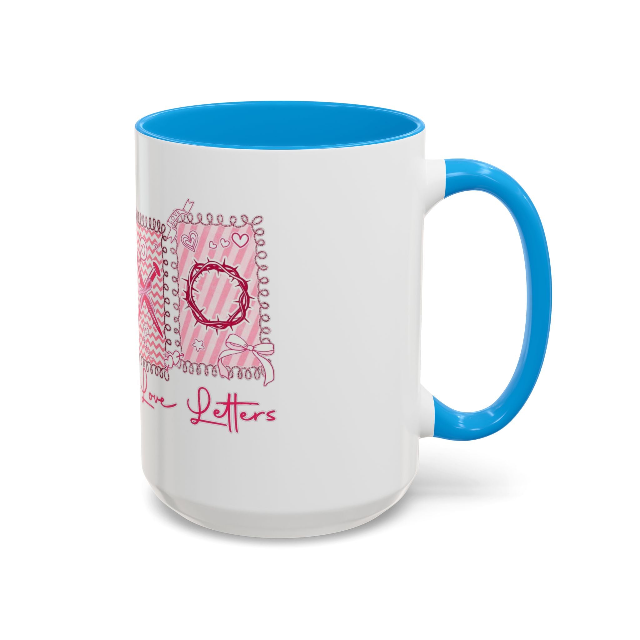 Love Letters XOXO Ceramic Mug — Colorful 11oz & 15oz Coffee Cup