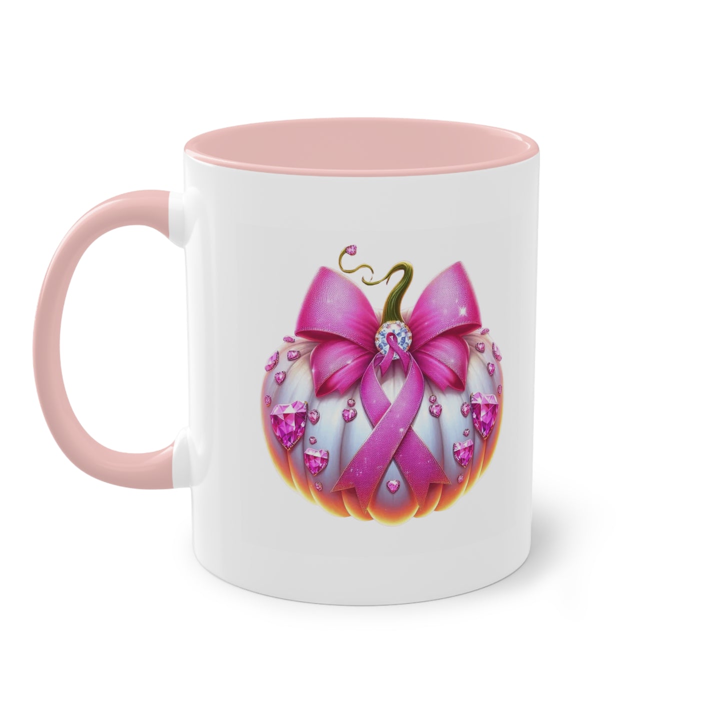 Vibrant Two-Tone Coffee Mug with Floral Design - Perfect Gift for Nature Lovers