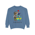 Friends-Inspired Unisex Garment-Dyed Sweatshirt, Cozy Casual Wear, Unique Graphic Sweatshirt, Perfect Gift, Everyday Style