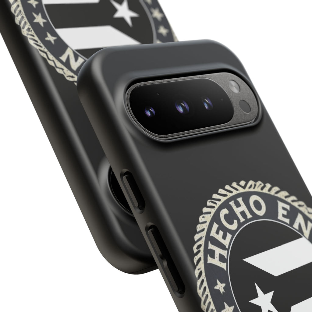 Hecho en Puerto Rico Phone Case  Puerto Rican Flag Emblem Tough Protective Cover