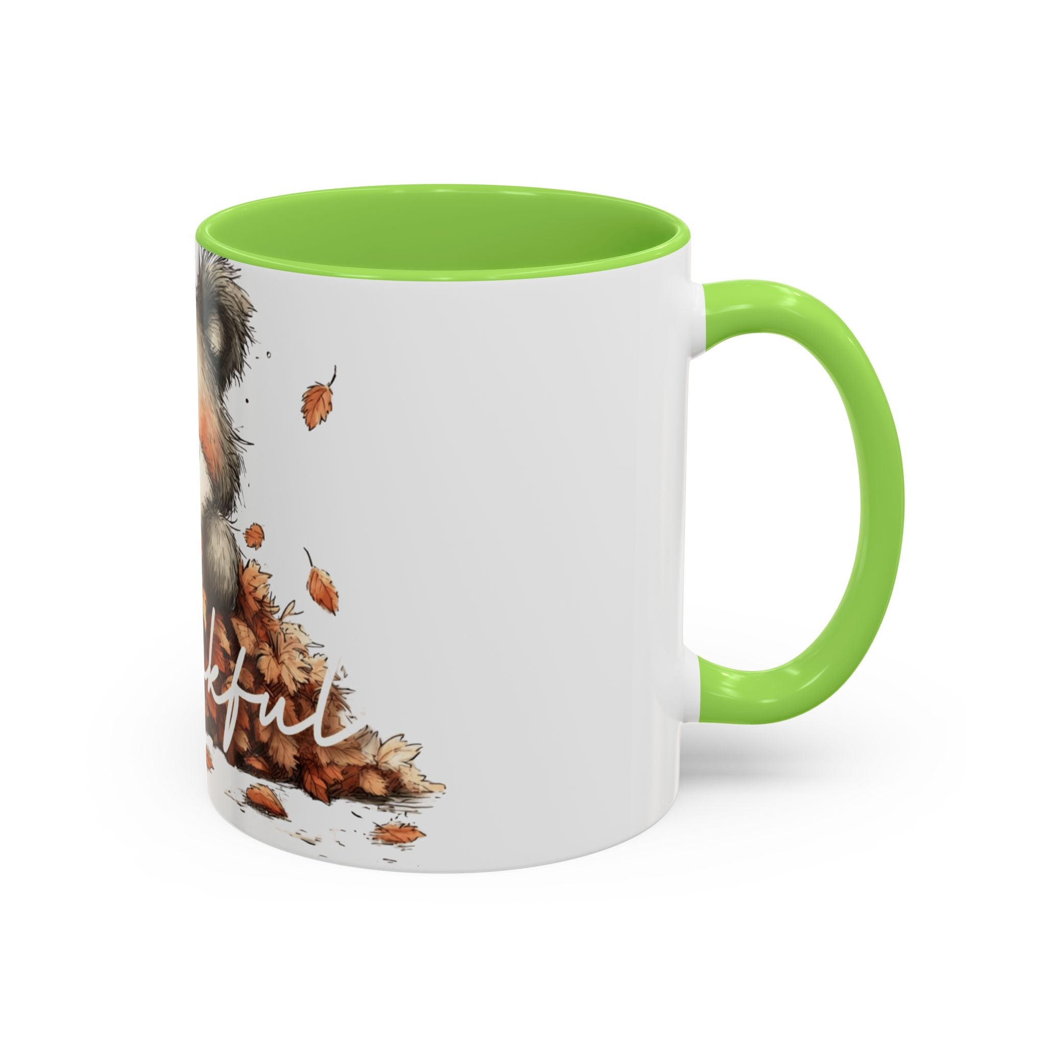 Thankful Bear Autumn Mug — Cute Fall Coffee Cup (11oz, 15oz)