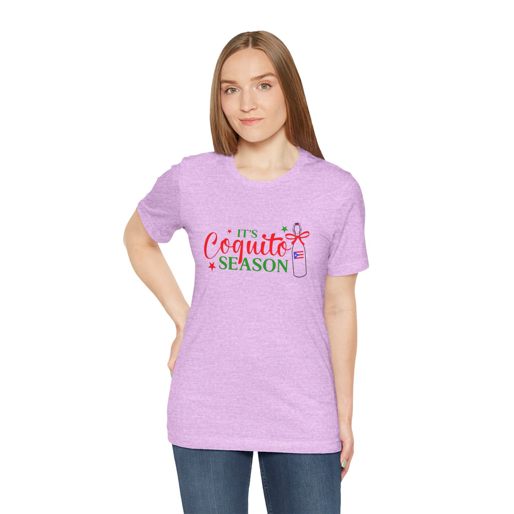 It's Coquito Season T-Shirt - Christmas Puerto Rican Holiday Cocktail Tee