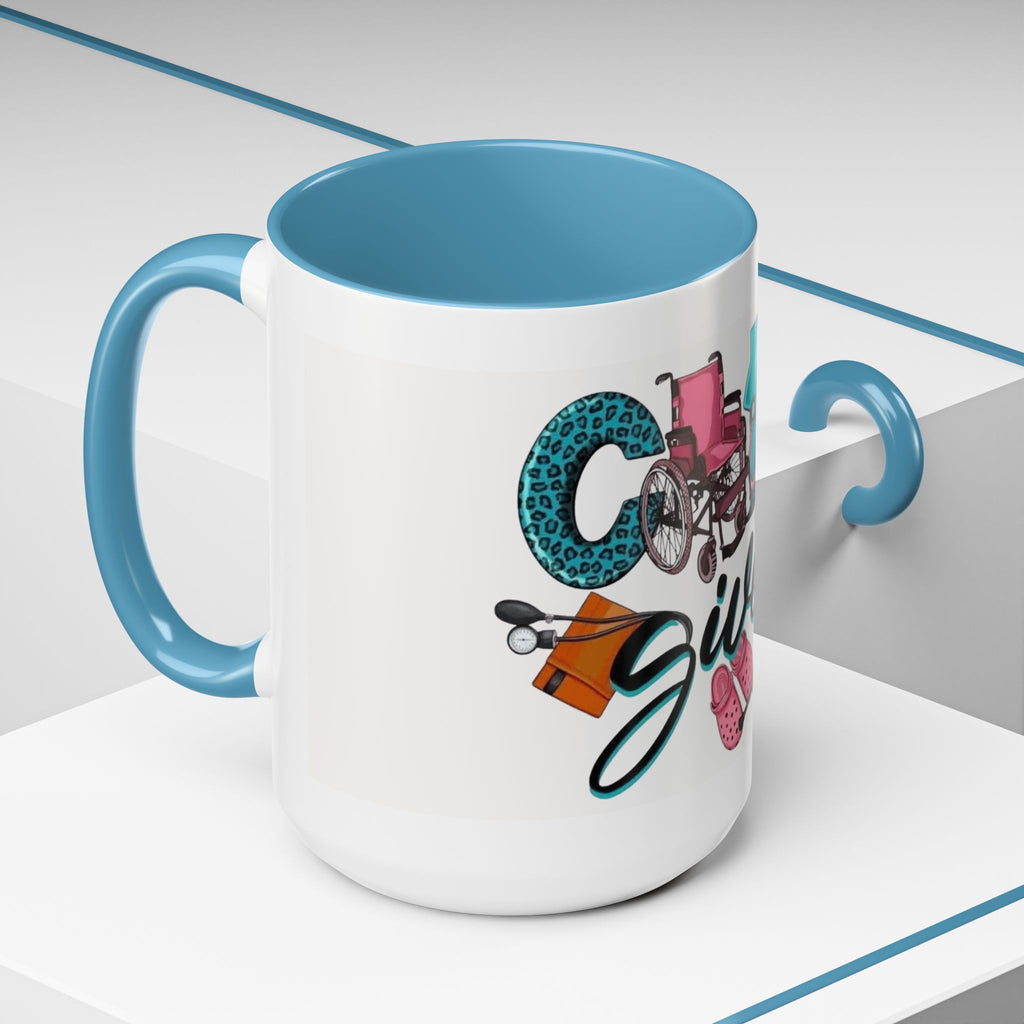 Nurse Given Accent Coffee Mug — Caregiver & Medical Equipment Design Christmas mug for all healthcare heroes