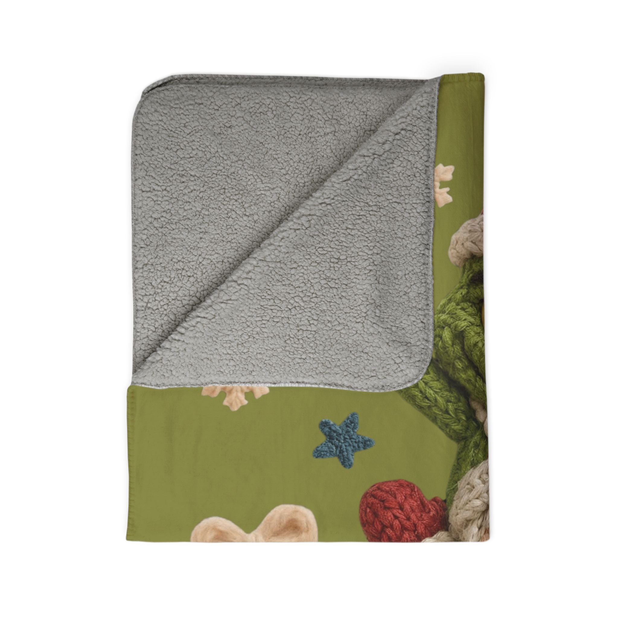 Magical Christmas Cartoon Blanket Grinch Santa Snowman Sherpa Blanket  Cozy Christmas Fleece Throw
