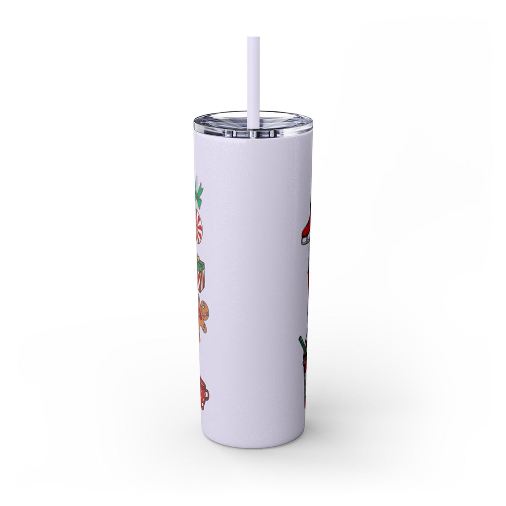 Emergency Department Nurse Christmas Skinny Tumbler - 20oz Holiday Medical Travel Cup with Straw Medical Christmas Mug