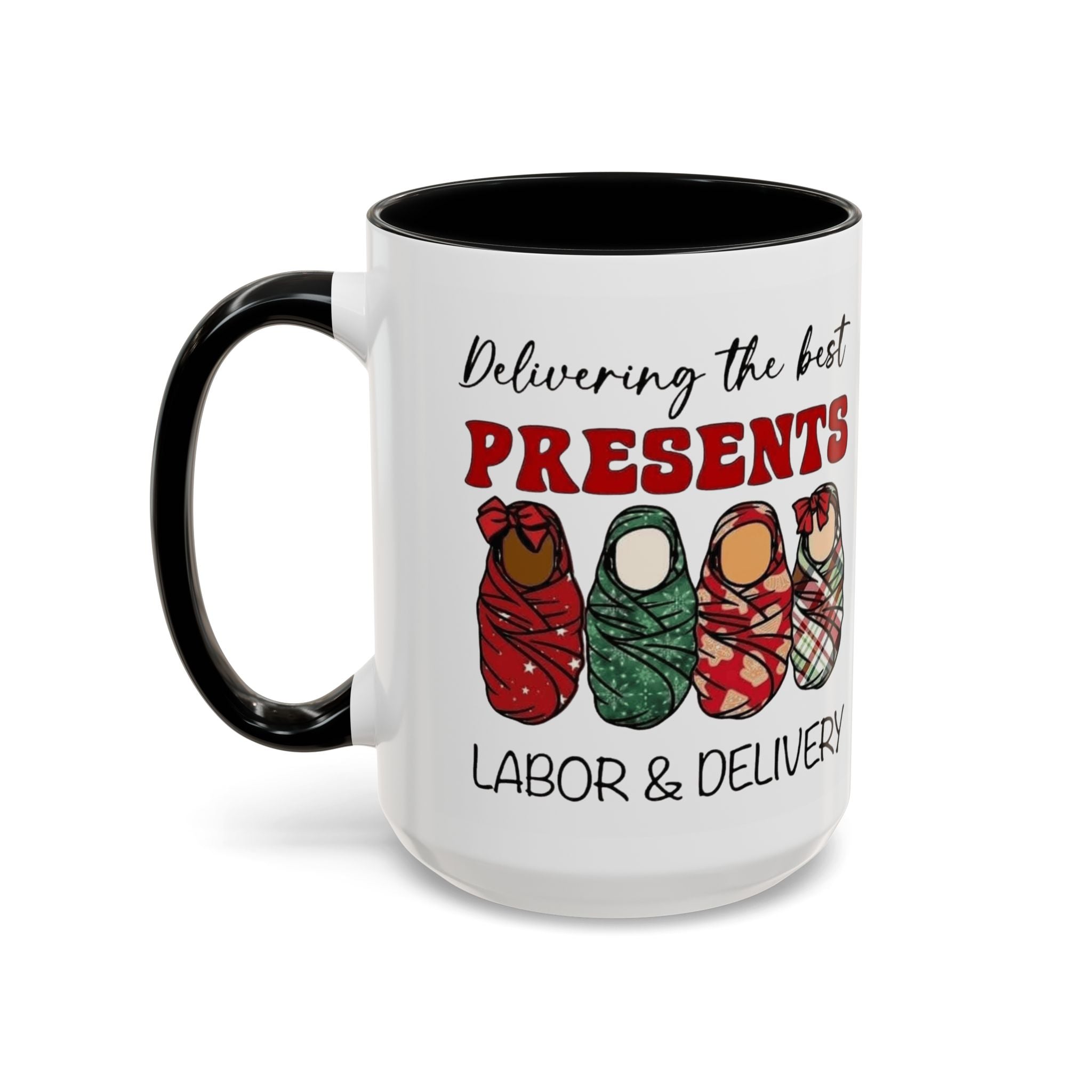 Christmas Presents Delivery Coffee Mug — "Delivering the Best Presents" Accent Mug Medical Christmas Mug,