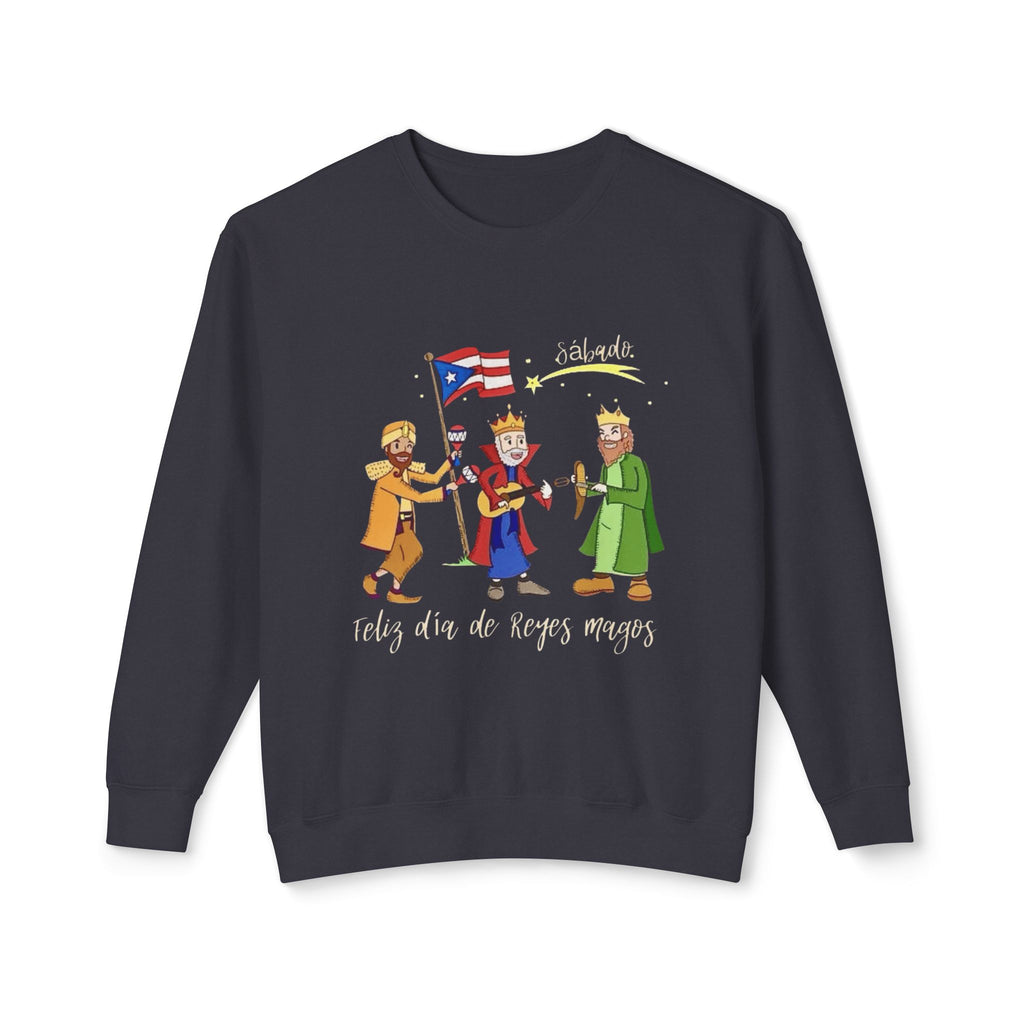 Three Kings Sweatshirt  'Feliz Día De Los Reyes Magos' Holiday Crewneck Christmas T-shirts and sweaters