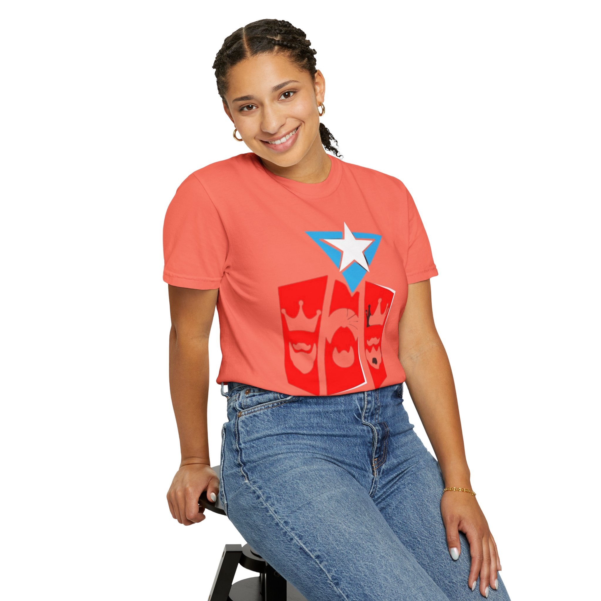 The Three Kings T-Shirt — Puerto Rican Three Kings Graphic Tee (Star & Crown Silhouettes)