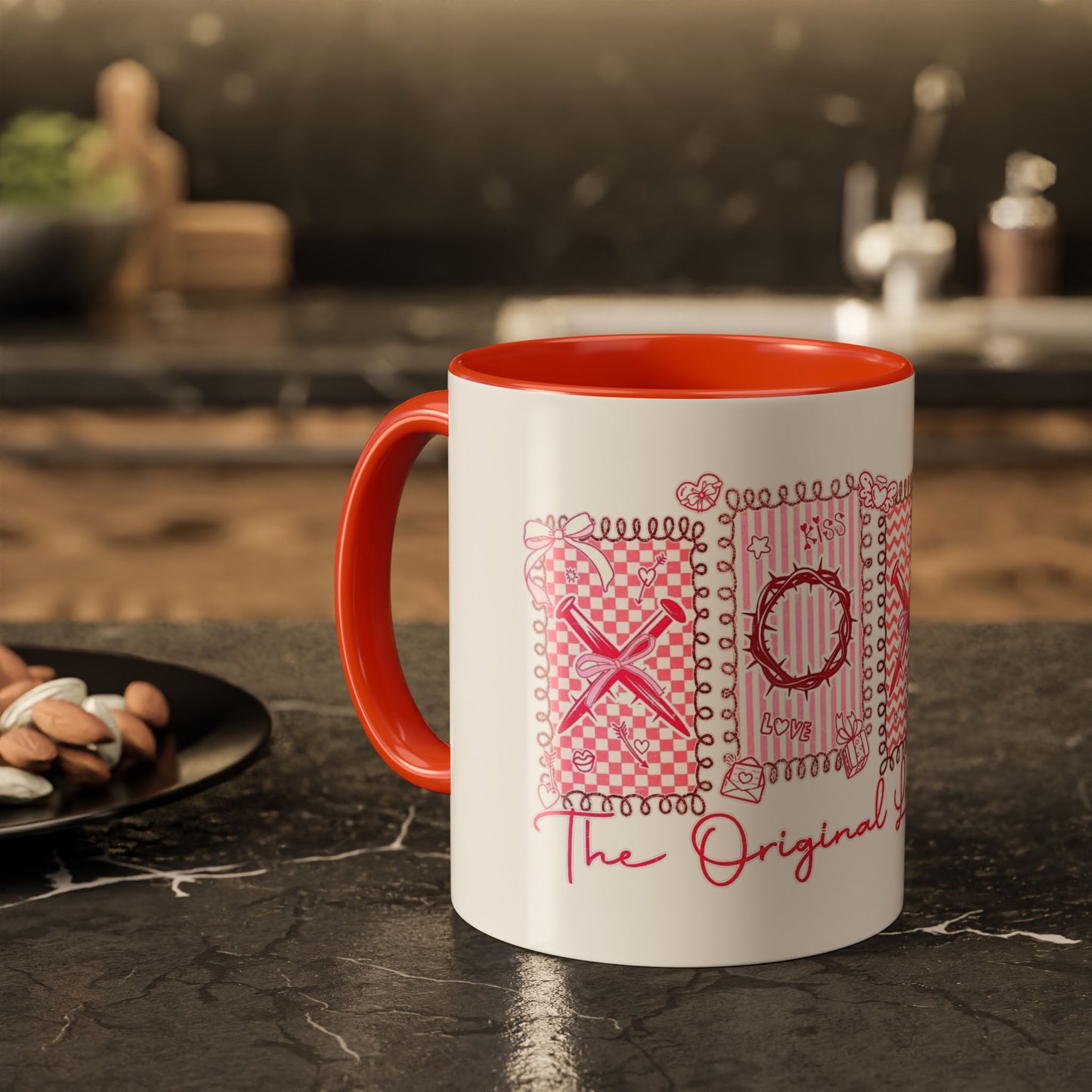 Love Letters XOXO Ceramic Mug — Colorful 11oz & 15oz Coffee Cup