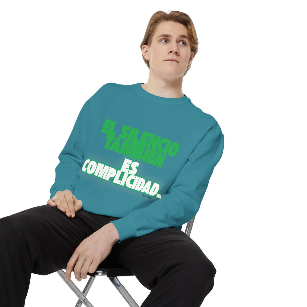 Sweatshirt  "El silencio también es complicidad" Spanish Protest Crewneck