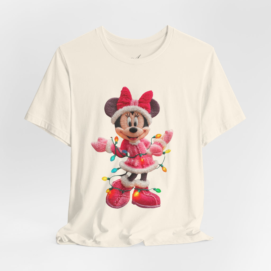 Minnie Mouse Holiday Lights T-Shirt Festive Holiday Designs