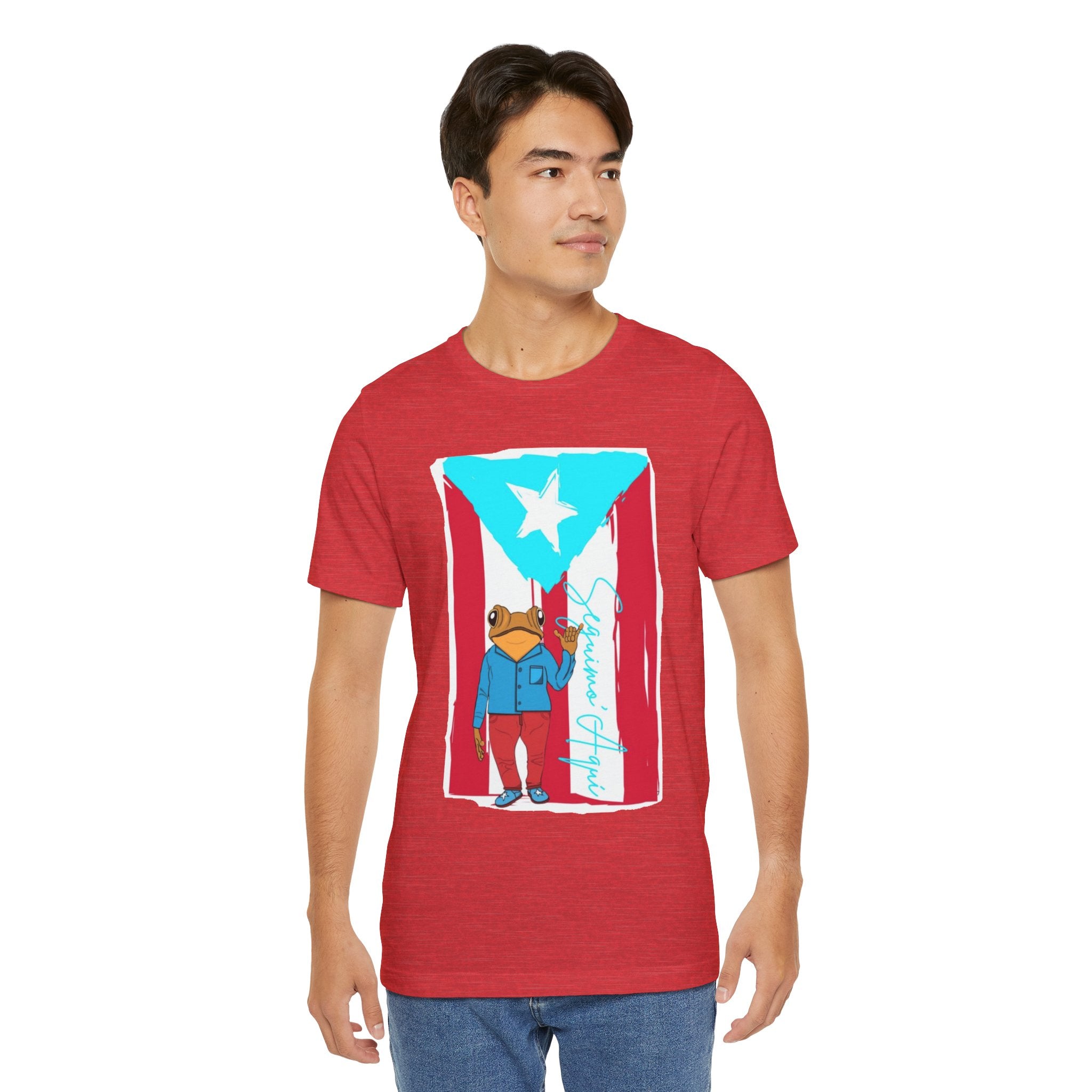 Puerto Rican Coqui Flag T‑Shirt  Boricua Pride Tee