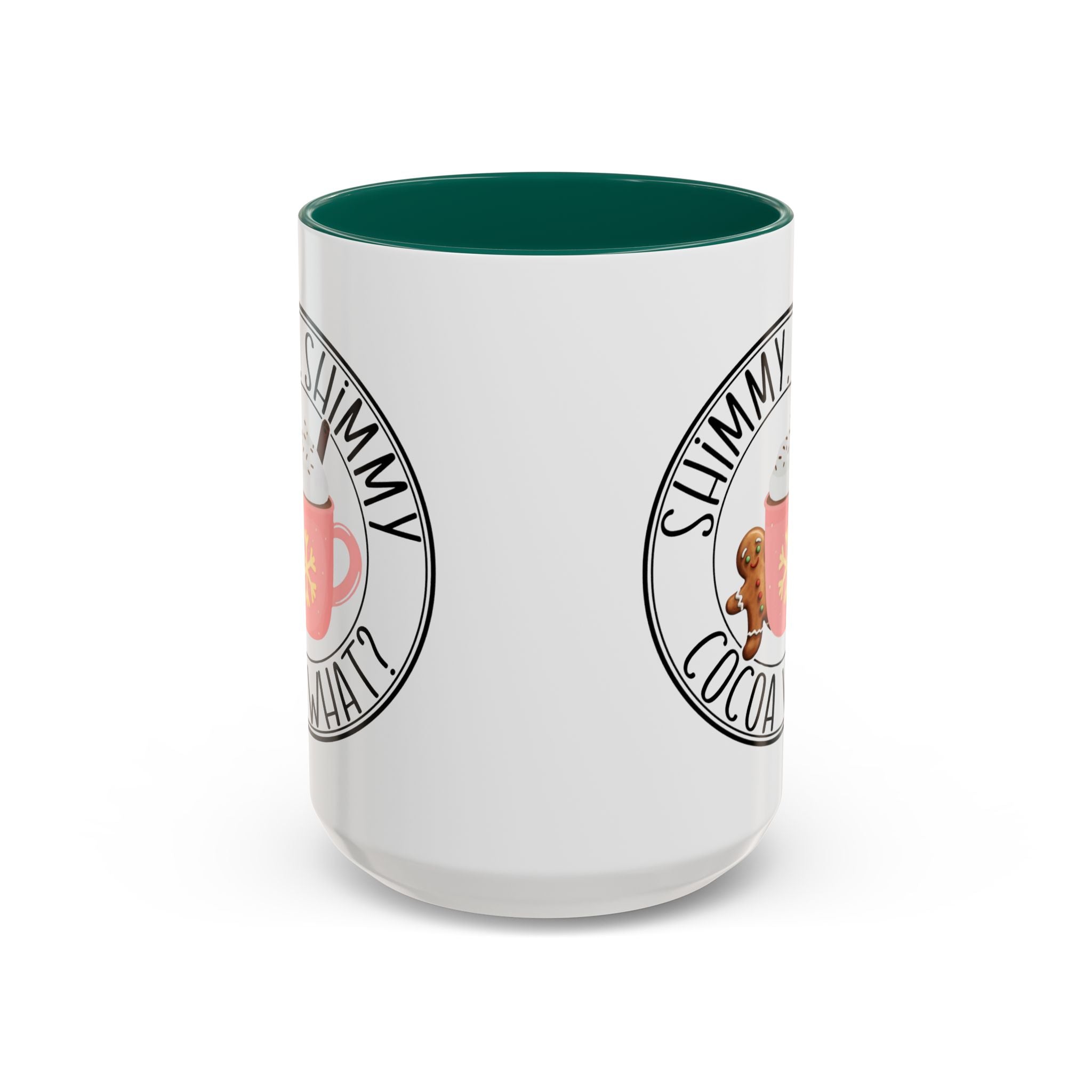 Cute Cocoa Mugs with Gingerbread Design Perfect for Winter Holiday CheerBeverage Cup Christmas Design