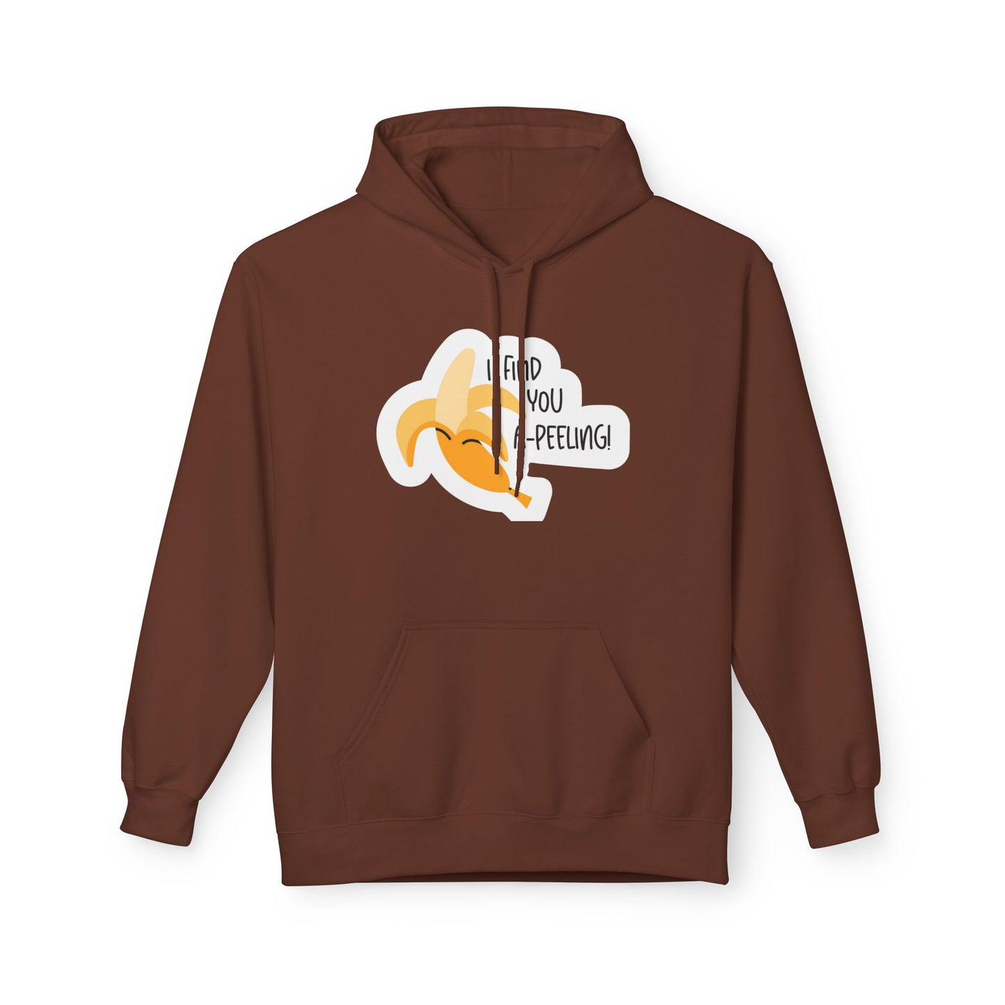 Peeling Banana Hoodie  "I Found You (Peeling)" Cute Fruit Pun Pullover