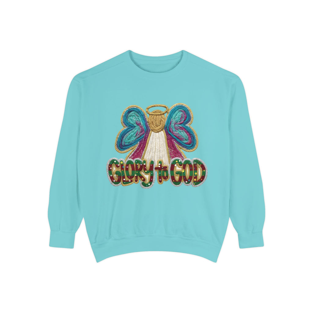Glory to God Angel Sweatshirt Christmas Holiday Collection  Festive T-Shirt & Sweater