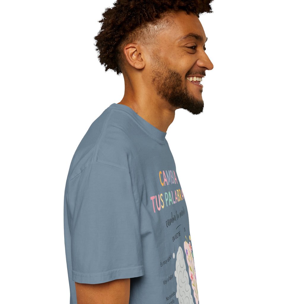 Cambia Tus Palabras Floral Positivity T-Shirt