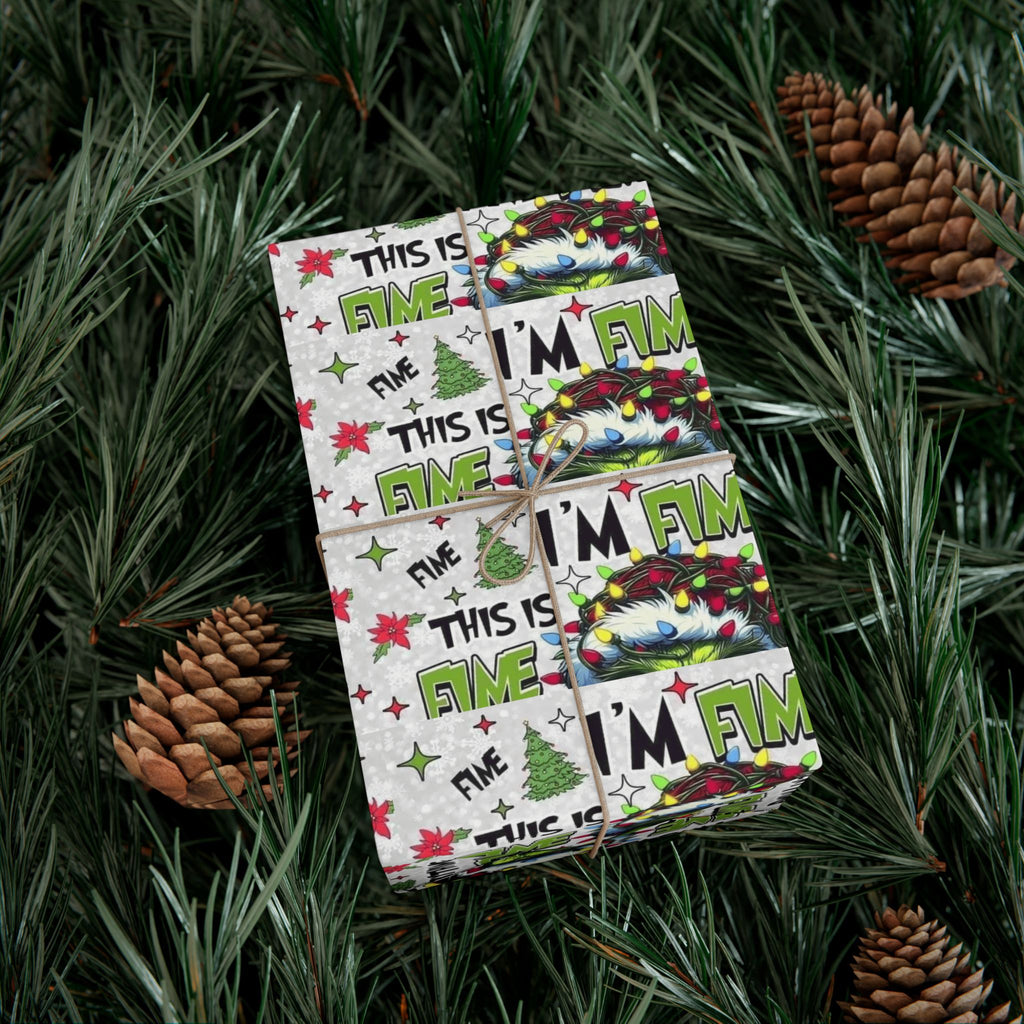 Festive Wrapping Paper  Whimsical Holiday Gift Wrap | Christmas Paper Roll | Fun & Unique Gift Packaging