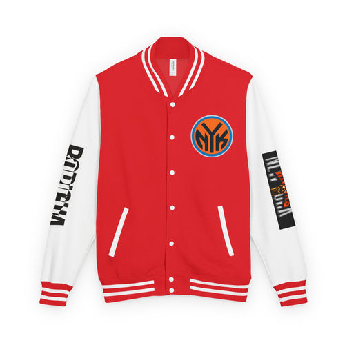 Basketball-Inspired Letterman Jacket — Men's Retro Varsity Sports Jacket Jose AlvarTribute Varsity Jacket