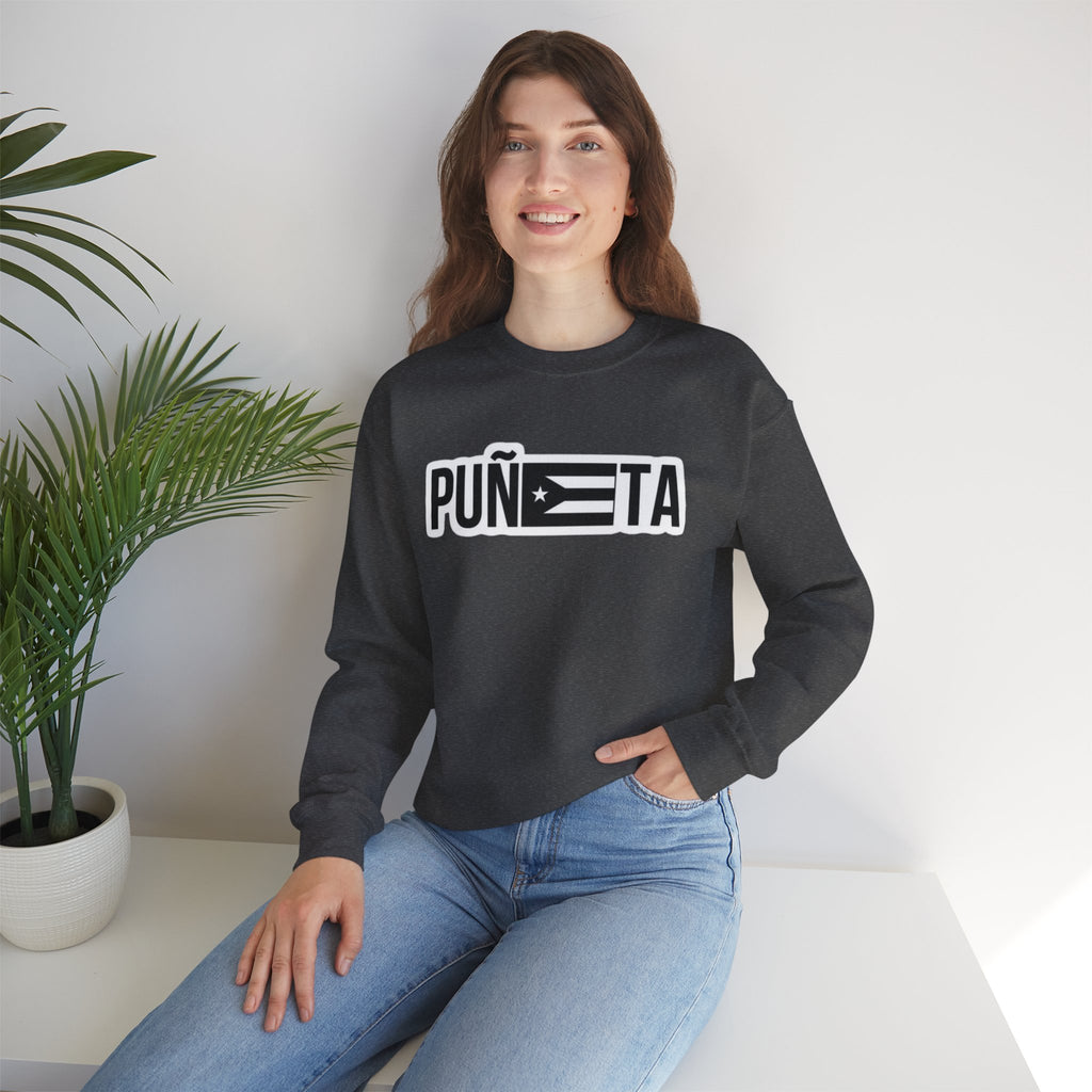 Puñeta Sweatshirt  Puerto Rican Flag Graphic Crewneck