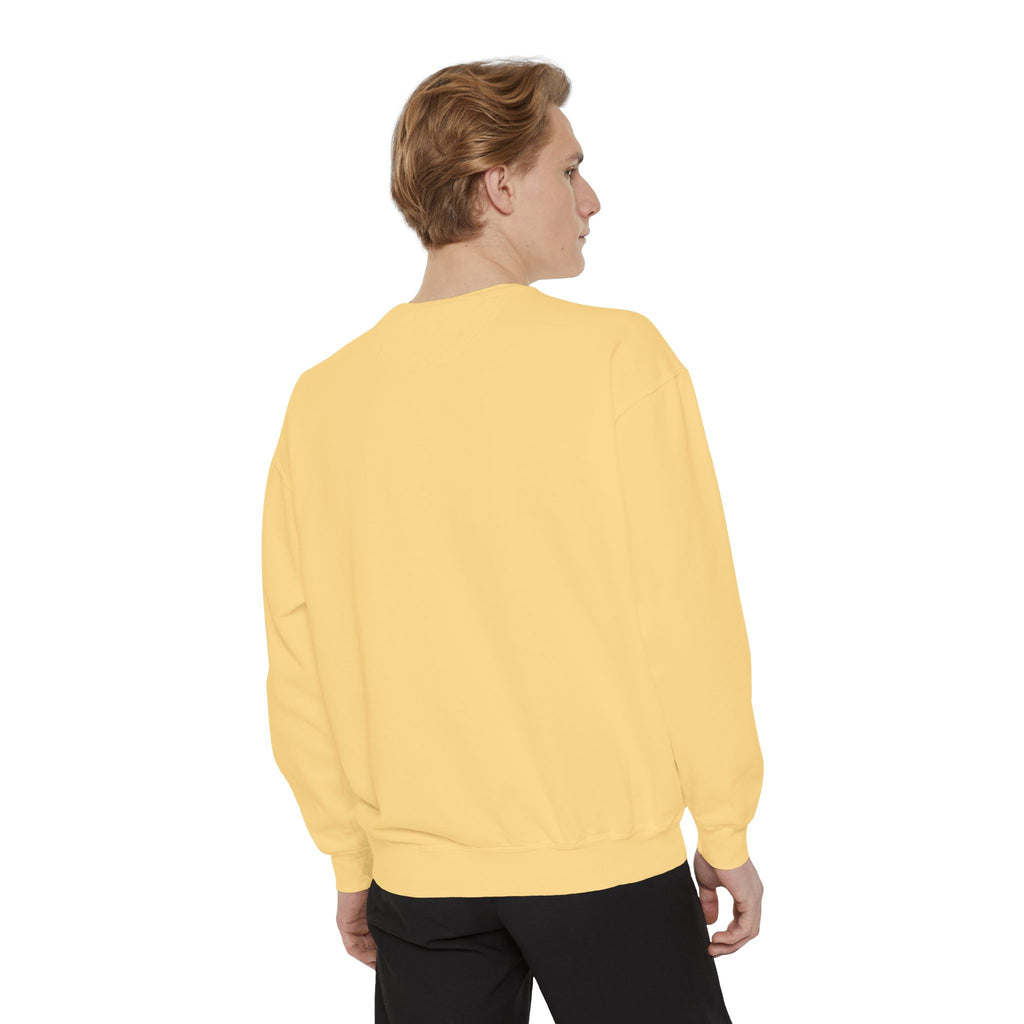 Friends-Inspired Unisex Garment-Dyed Sweatshirt, Cozy Casual Wear, Unique Graphic Sweatshirt, Perfect Gift, Everyday Style