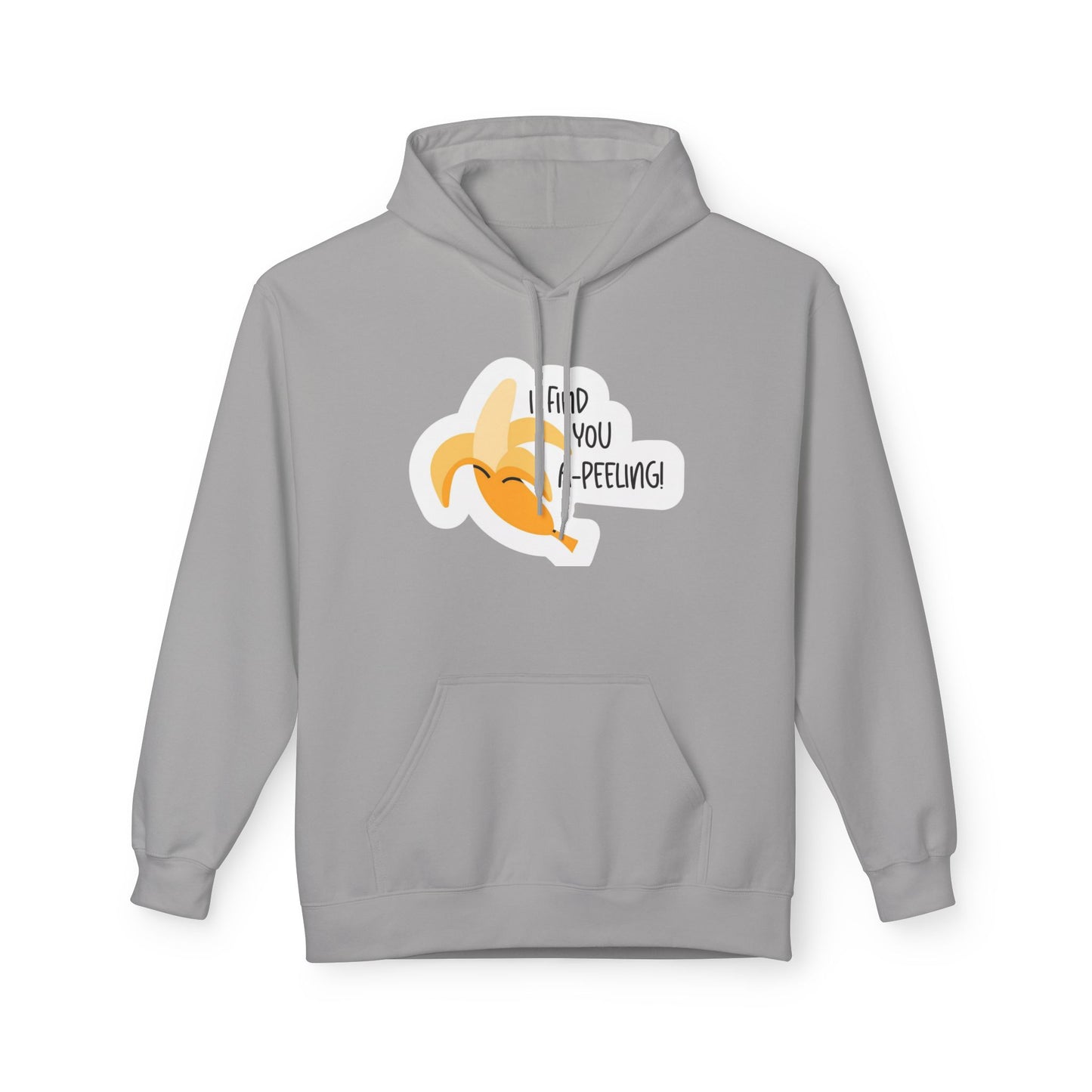 Peeling Banana Hoodie  "I Found You (Peeling)" Cute Fruit Pun Pullover