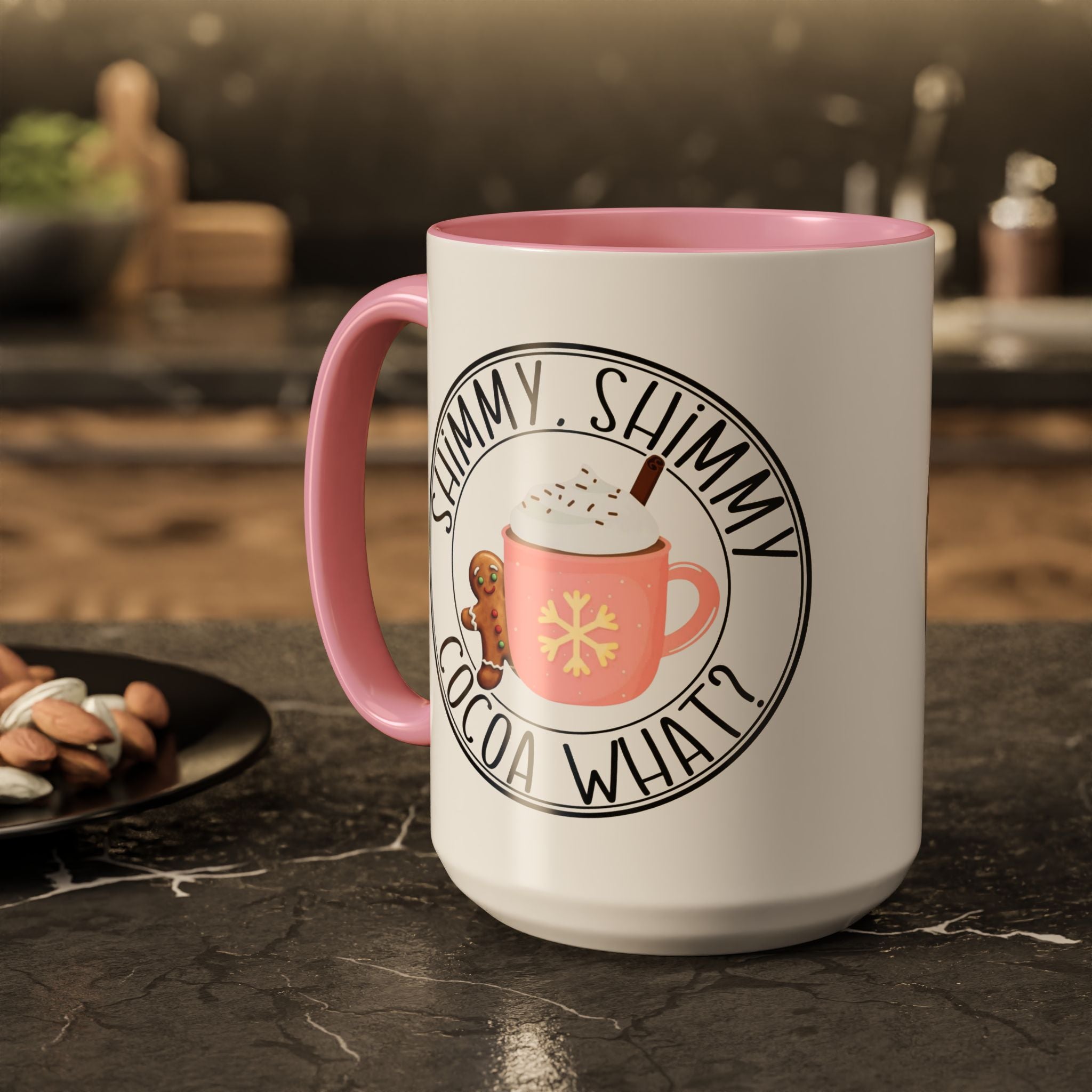 Cute Cocoa Mugs with Gingerbread Design Perfect for Winter Holiday CheerBeverage Cup Christmas Design