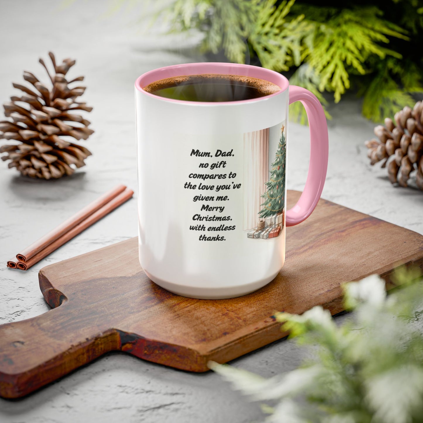 Christmas Mugs  Holiday Coffee Cups with Festive Quotes & Designs  Colorful 11oz & 15oz Coffee Cup with Heartfelt Message