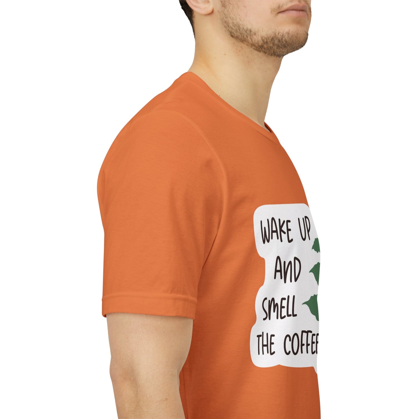 Wake Up and Smell the Coffee Tee  Coffee Plant Graphic T-Shirt