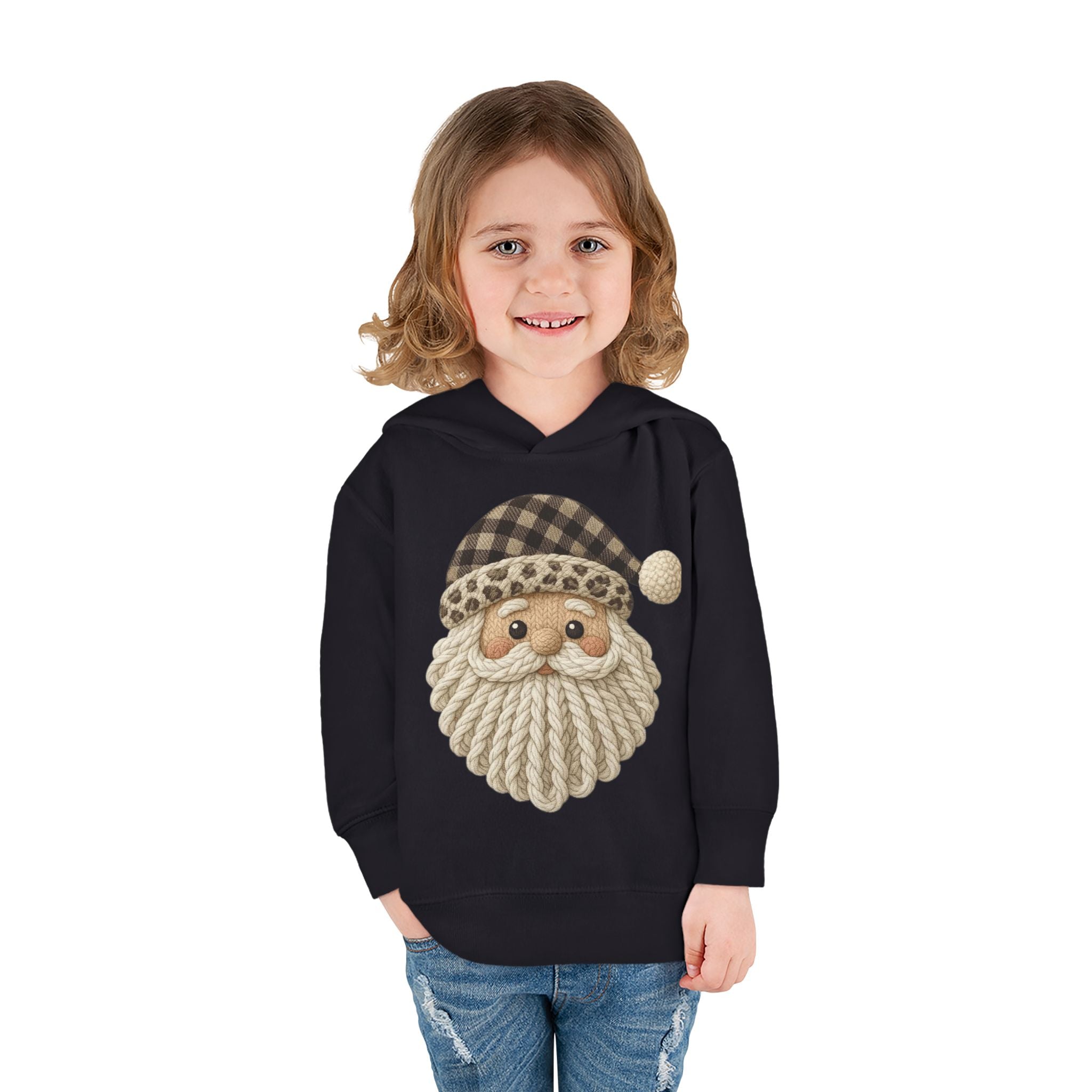 Toddler Hoodie  Cozy Plaid Santa Gnome Pullover