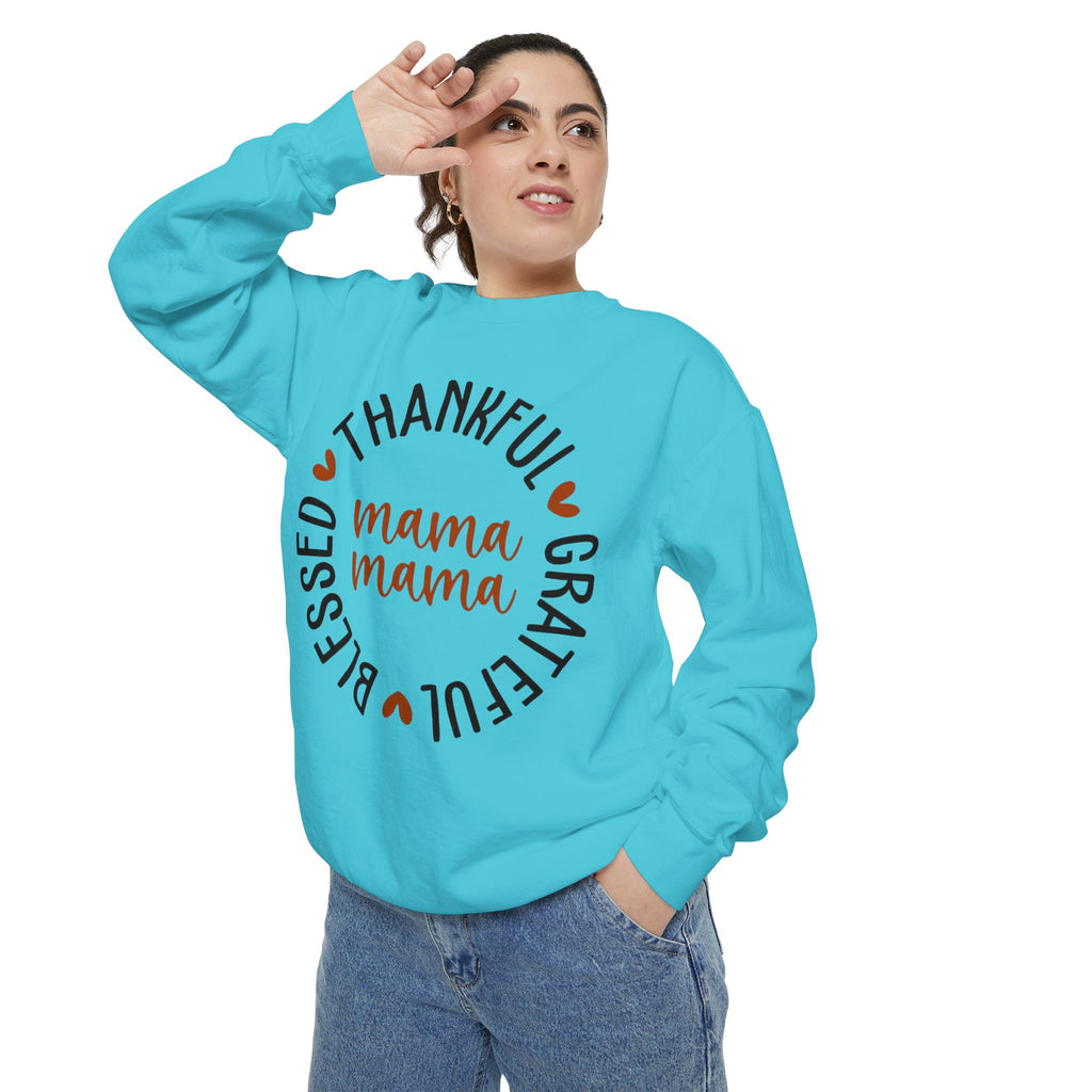 MOM  Sweatshirt Thankful Grateful Blessed "Mama Mama" Sweatshirt