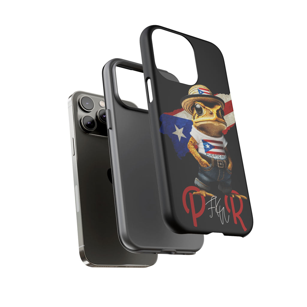 Puerto Rican Frog Tough Phone Case  Puerto Rico Flag Patriotic Protective Case