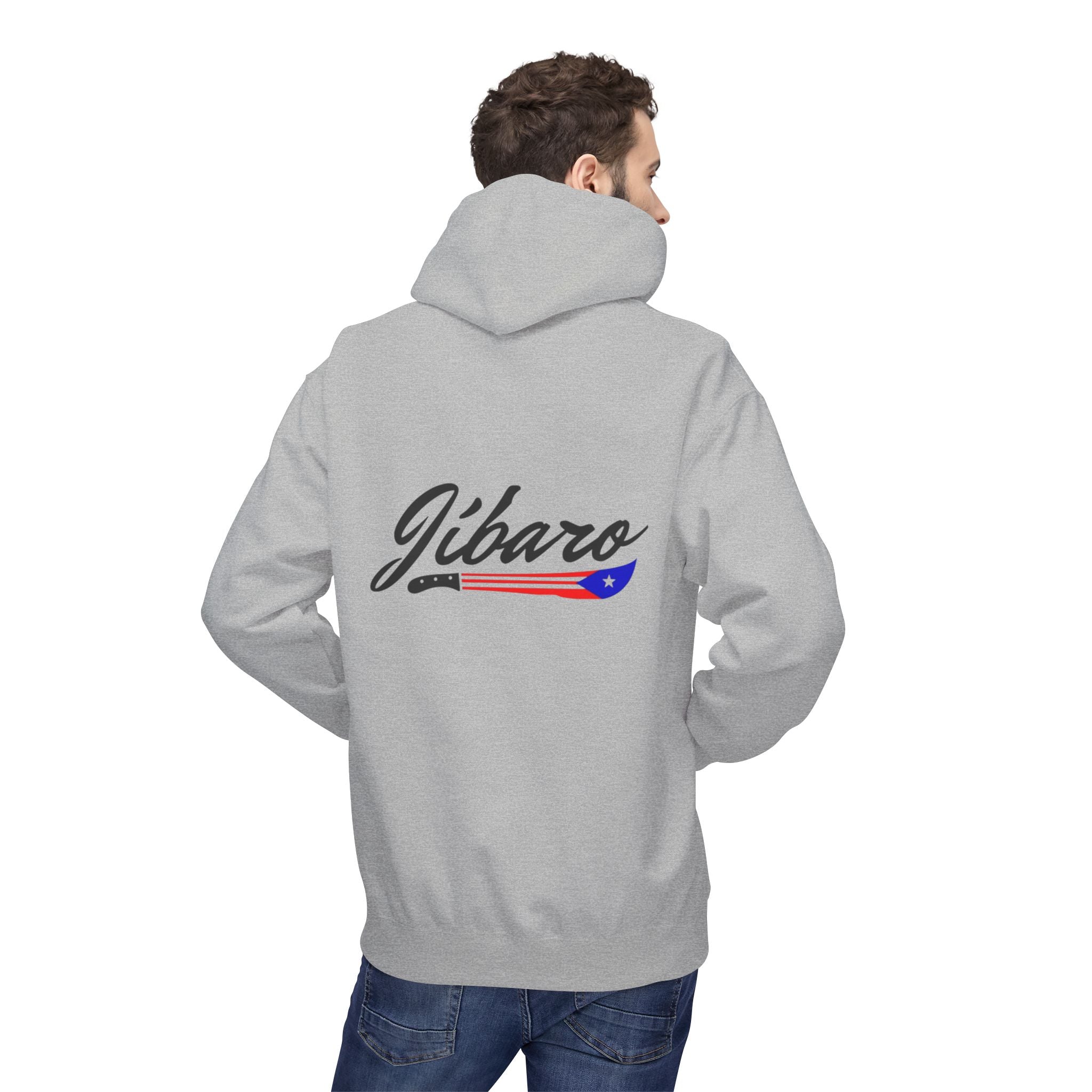 Gíbaro Hoodie  Puerto Rican Pride Pullover with Flag Machete Design