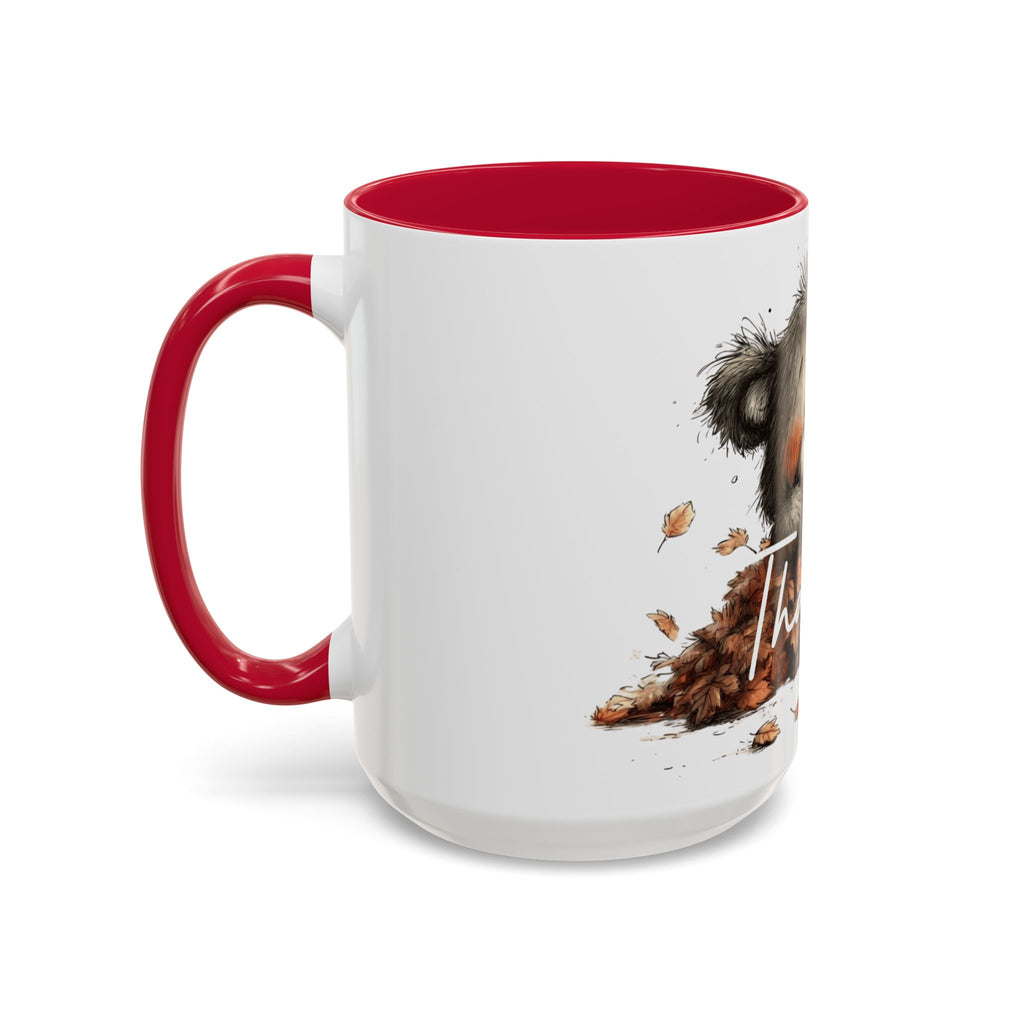 Thankful Bear Autumn Mug — Cute Fall Coffee Cup (11oz, 15oz)