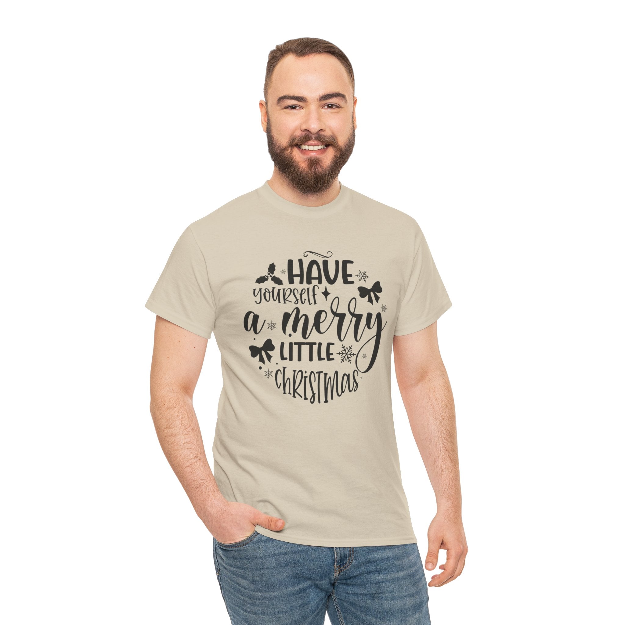 Merry Christmas Cotton Tee Holiday Graphic Tees & Cozy Festive Wear