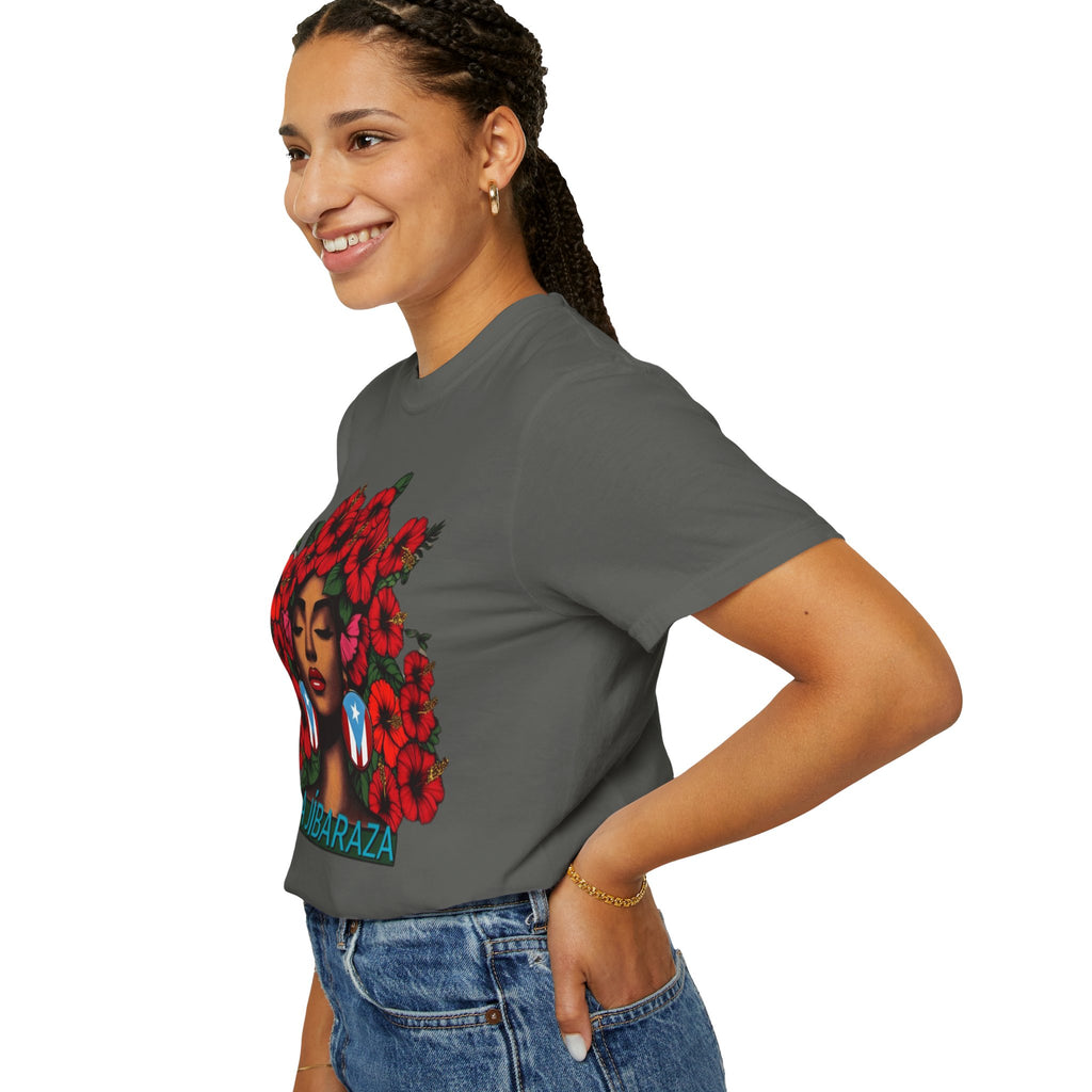 Puerto Rico Navidades T-Shirt — "La Jíbaraza" Floral Puerto Rican Pride Tee