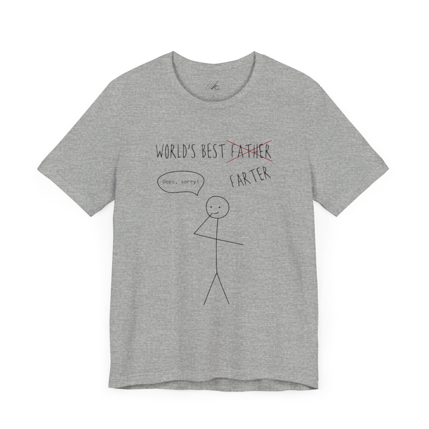 Funny Unisex T-Shirt for Dad, World's Best Farter Tee, Best Dad Ever Shirt, Gift for Father's Day, Dad Humor Apparel