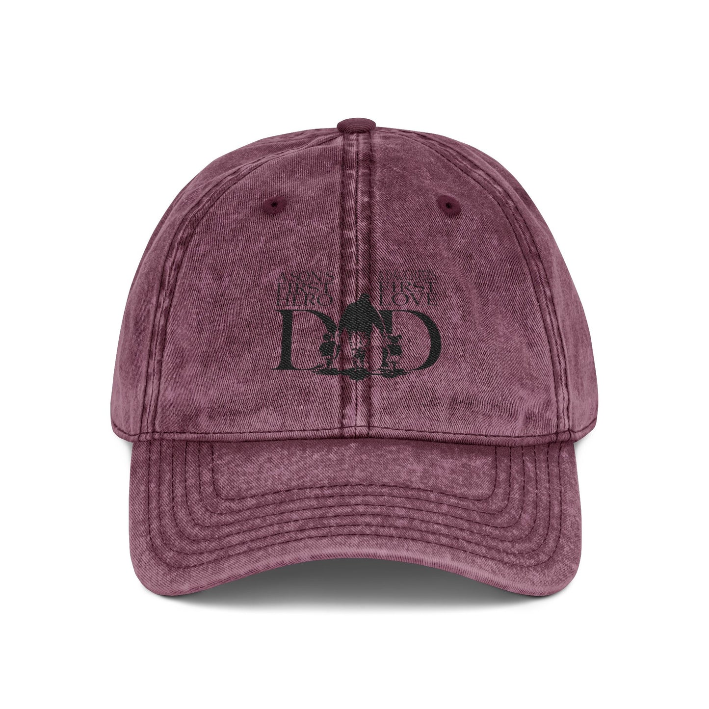 Man wearing distressed vintage dad cap
Close-up of antique buckle on cotton hat
Gift-ready dad hat on rustic table
Casual outfit with classic washed dad cap
Father’s Day gift unisex hat